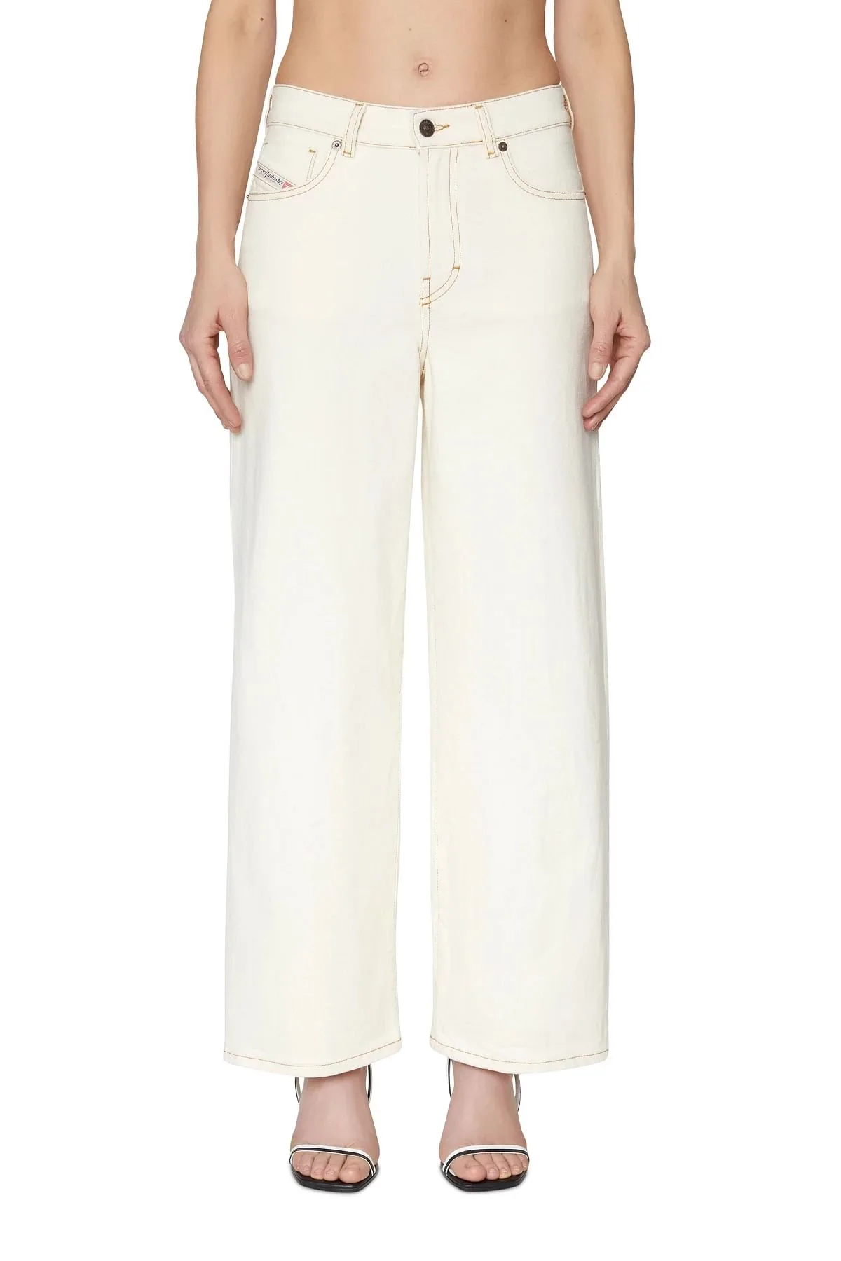 White Bootcut and Flare Jeans-2000 Widee