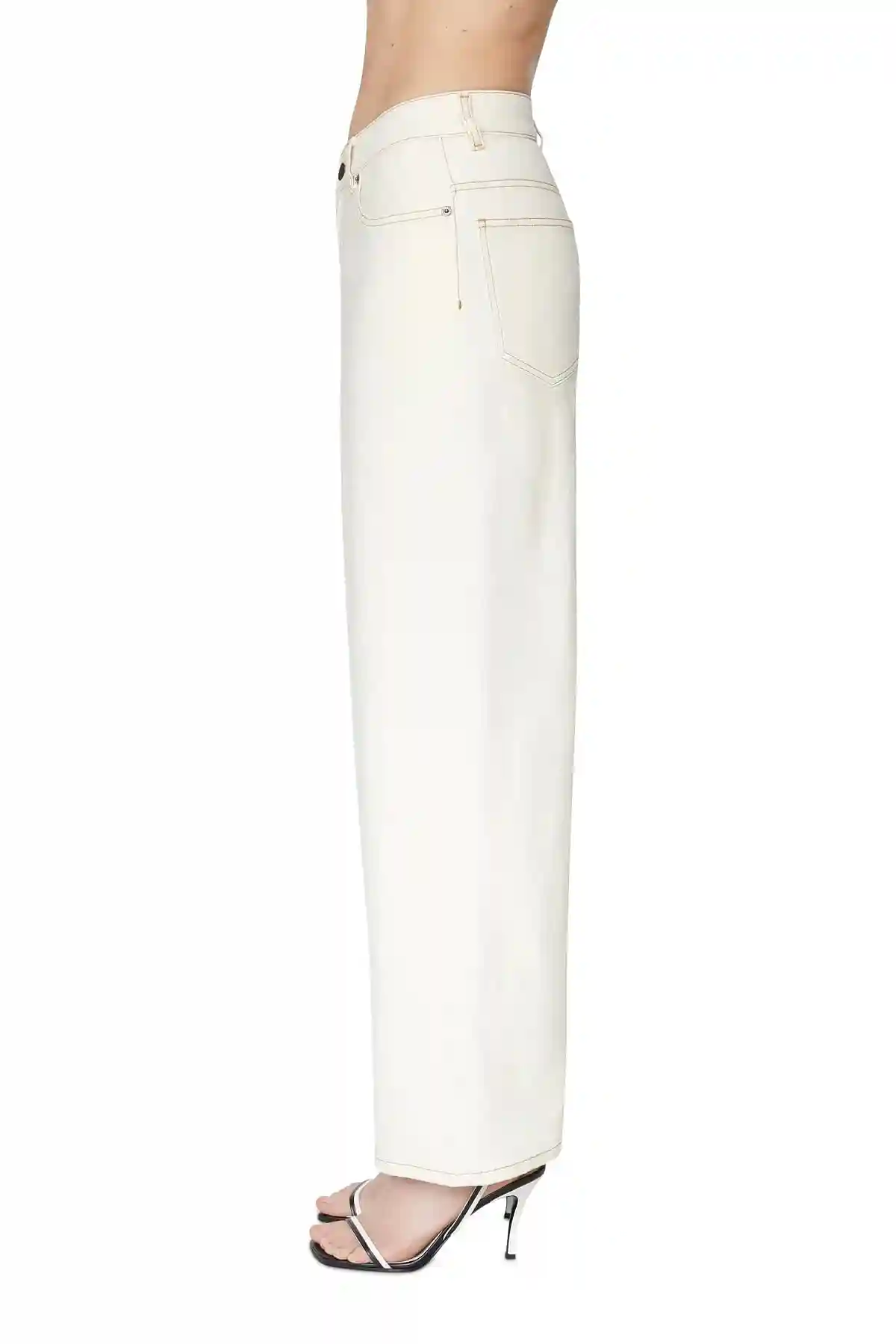 White Bootcut and Flare Jeans-2000 Widee