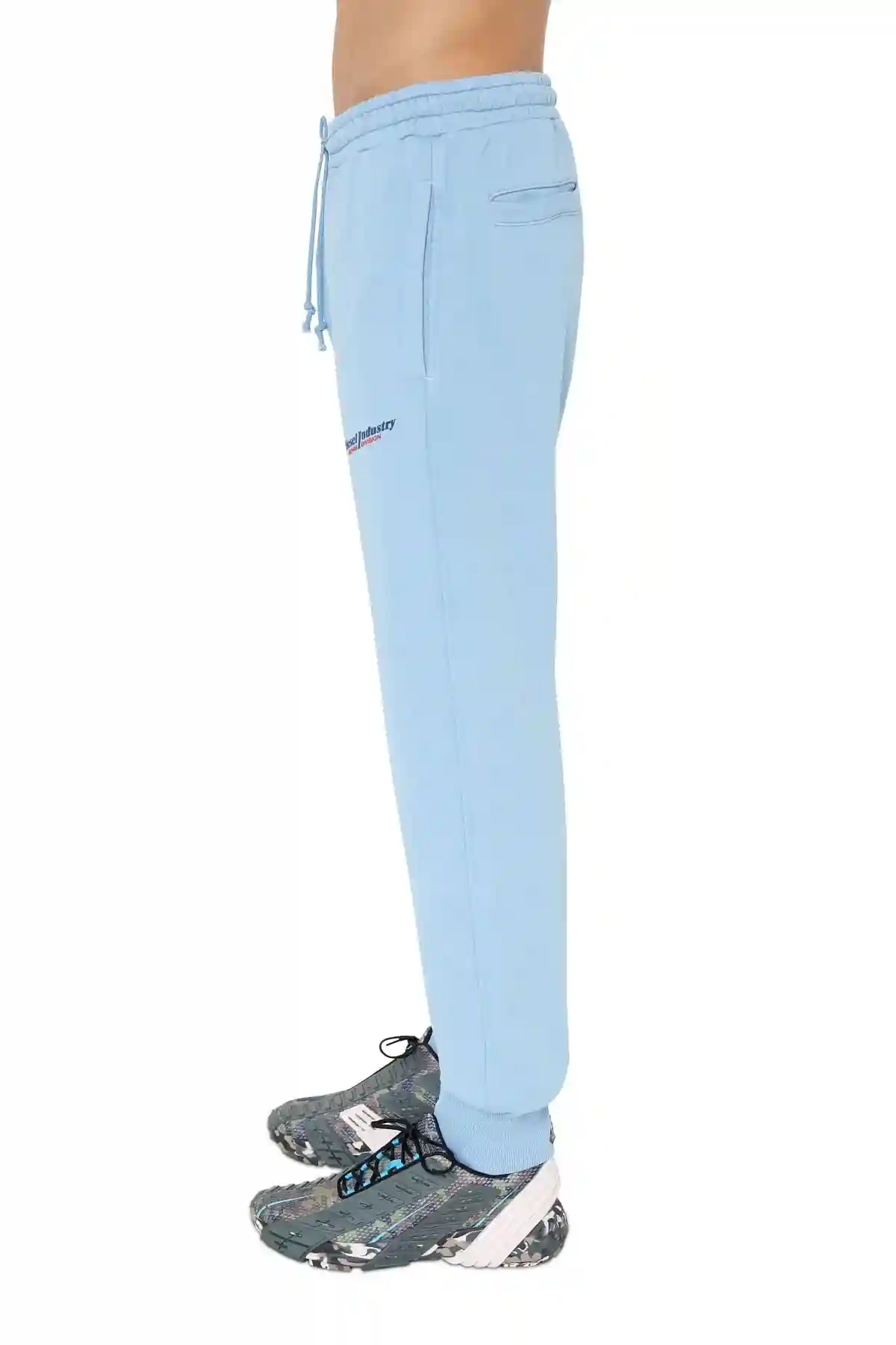 Blue Sweatpants with puff logo