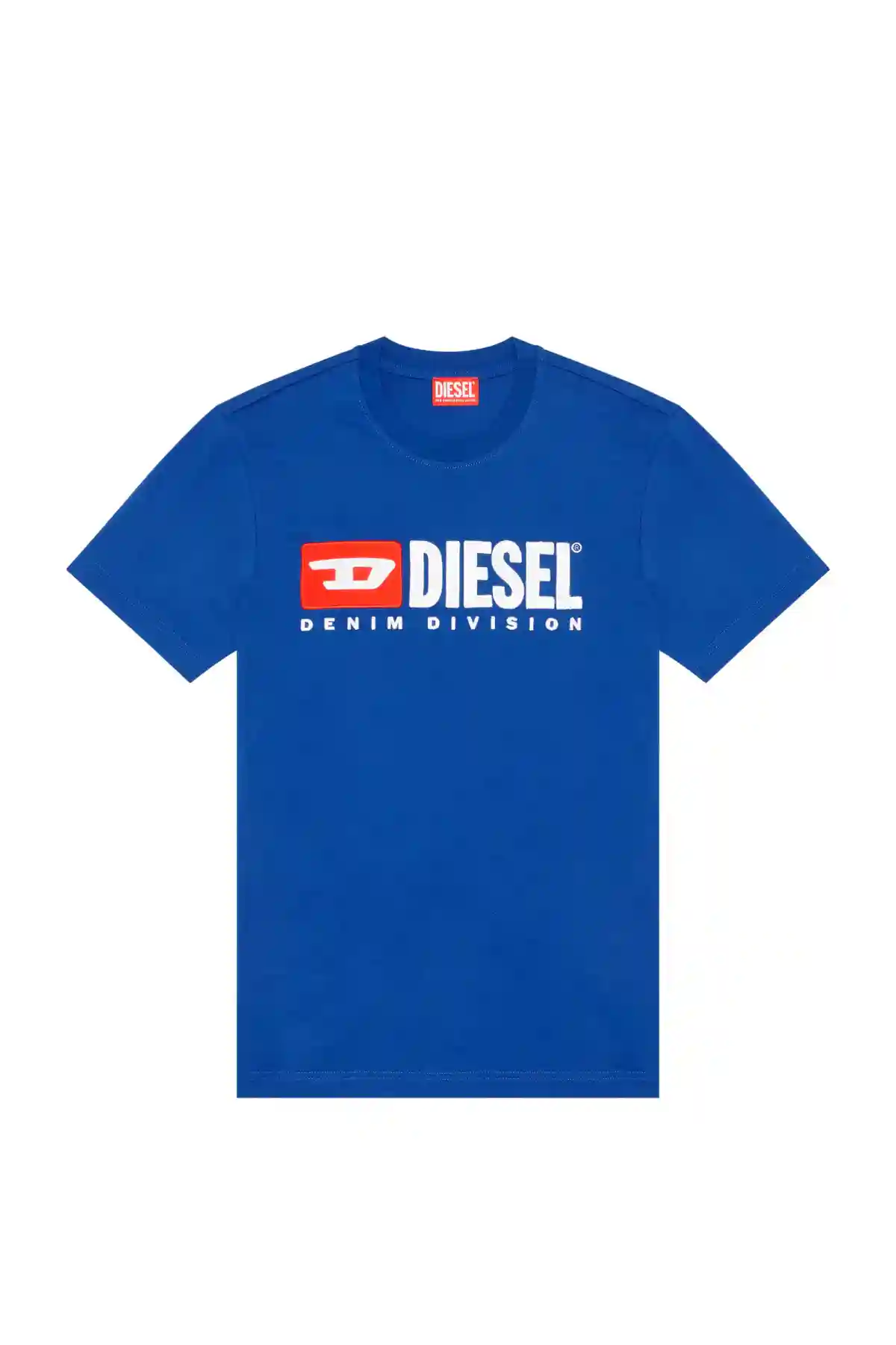 Blue T-shirt with embroidered logo