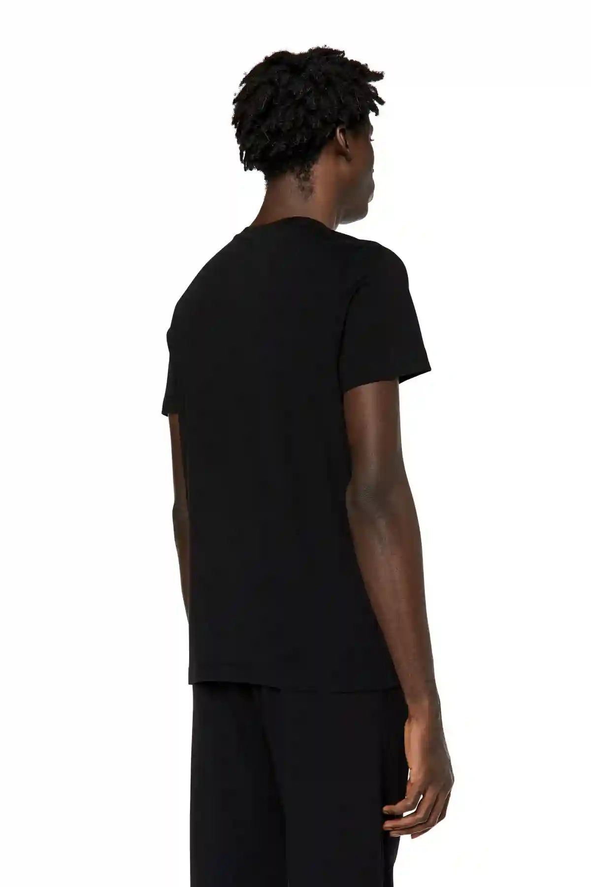 Black T-shirt with embroidered logo