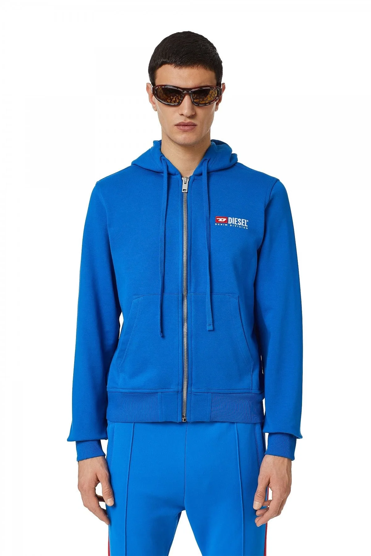 Blue Denim Division zip-up hoodie