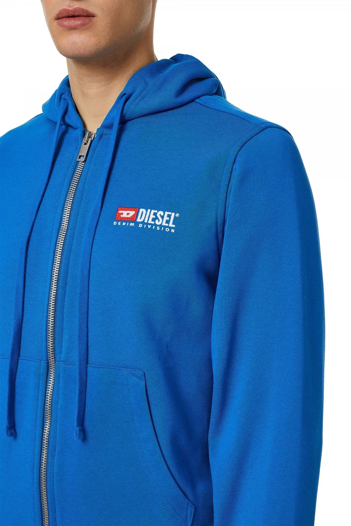 Blue Denim Division zip-up hoodie