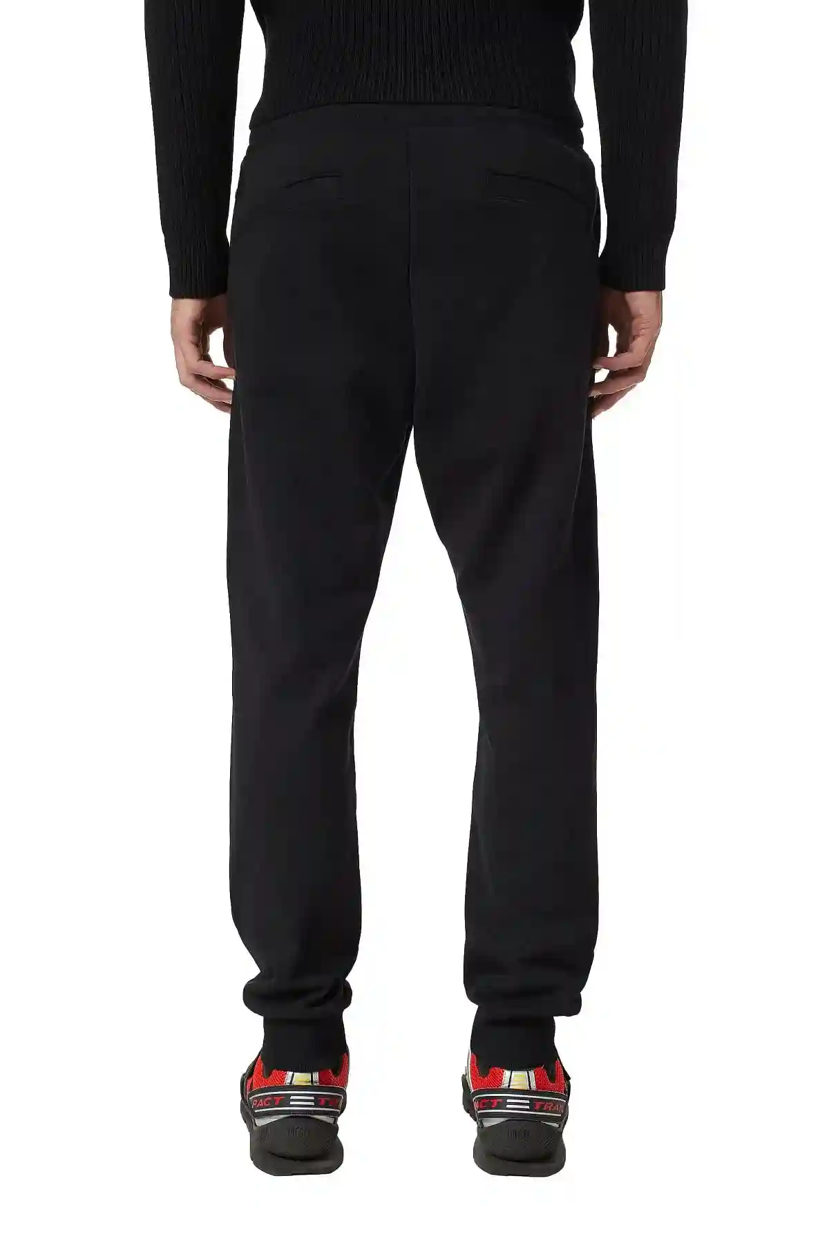 Black Sweatpants with logo embroidery