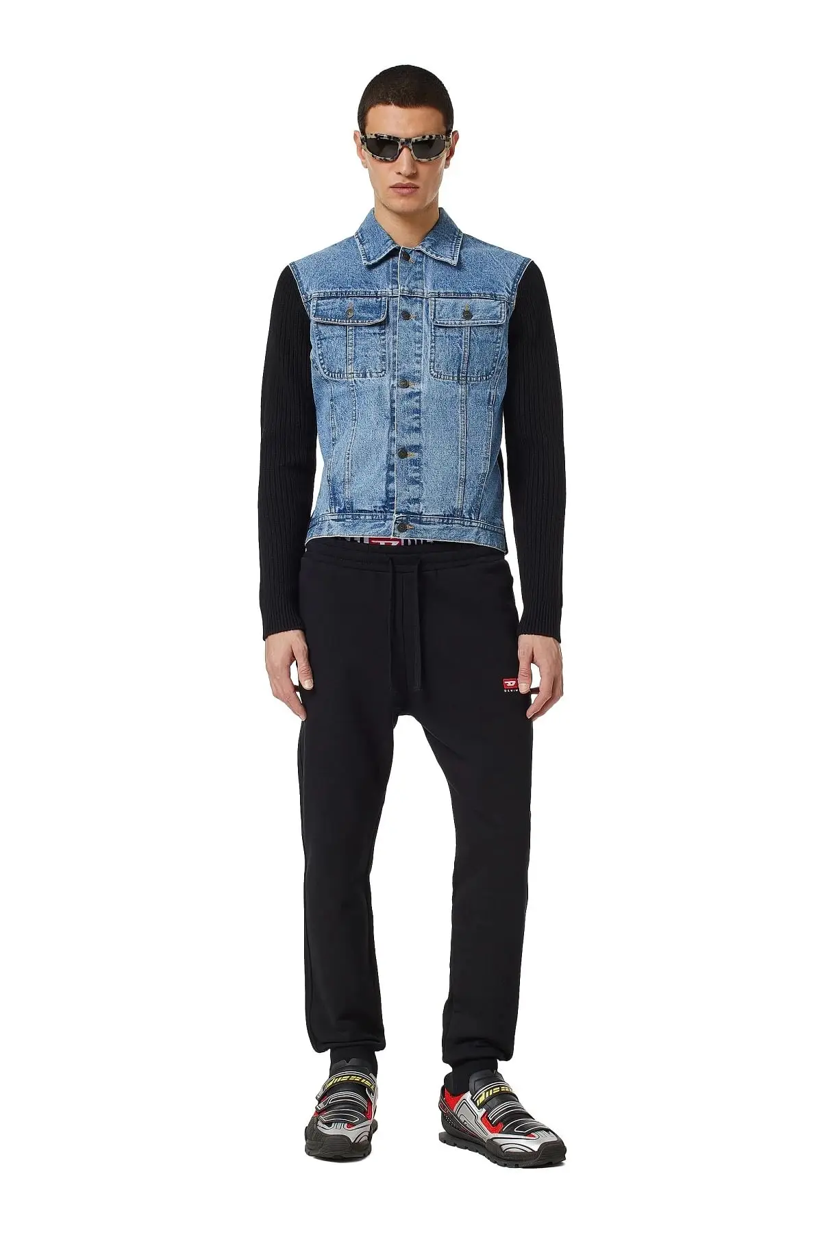 Black Sweatpants with logo embroidery