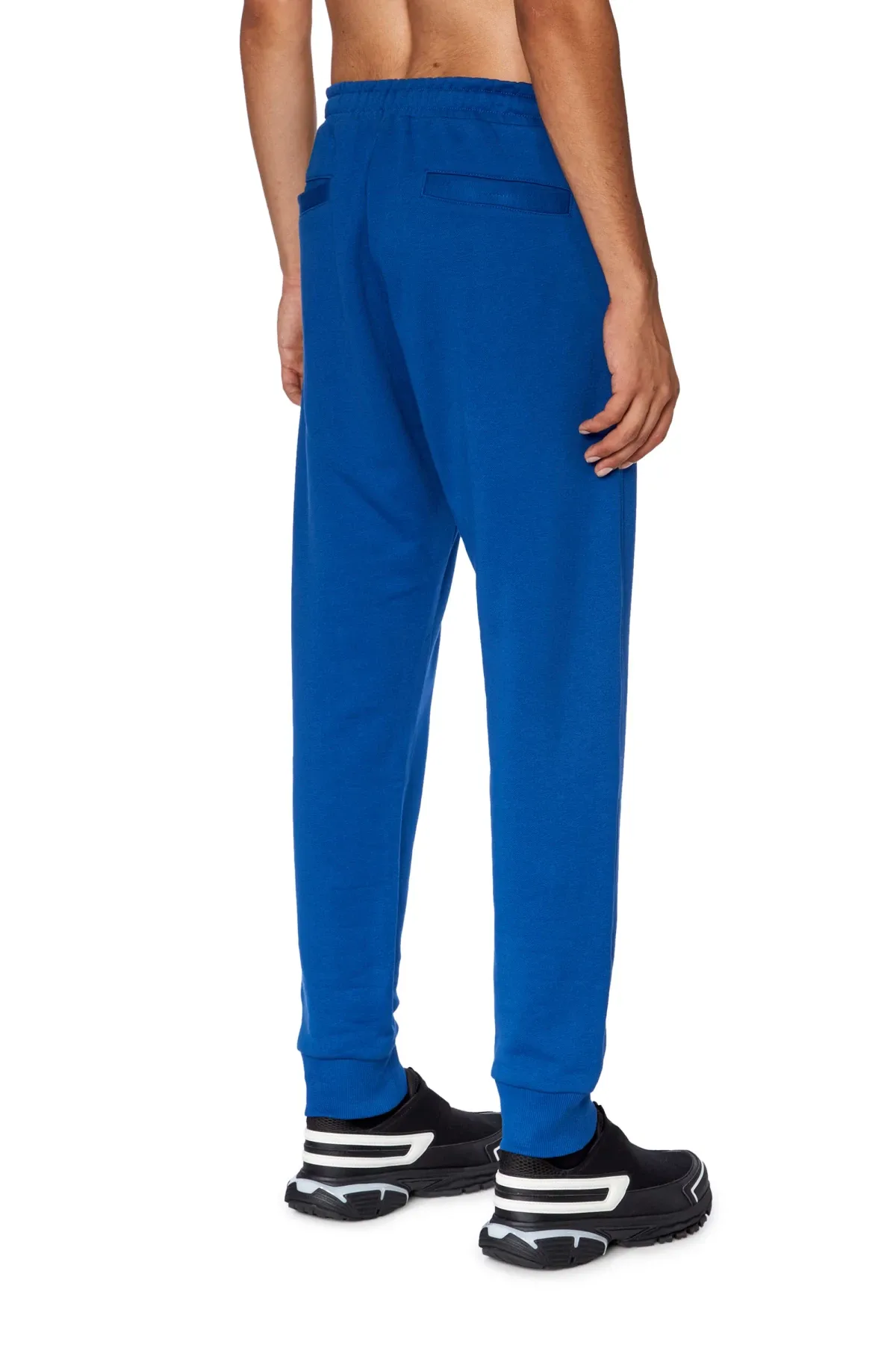 Blue Track pants with embroidered logo