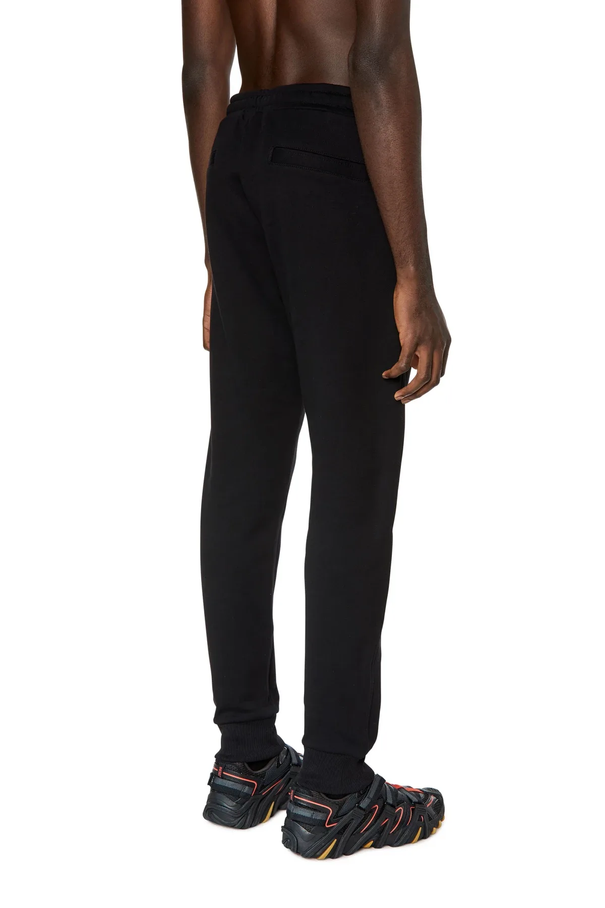 Black Track pants with embroidered logo