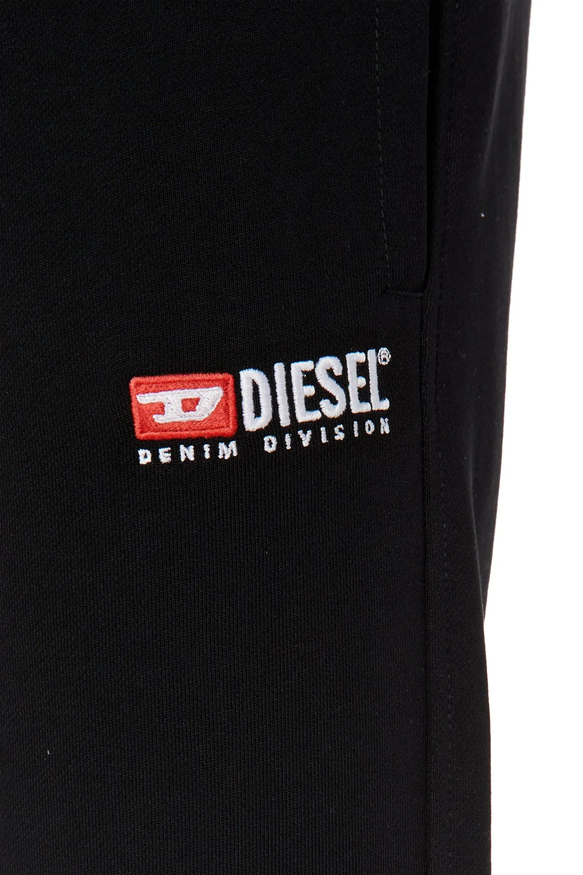 Black Track pants with embroidered logo