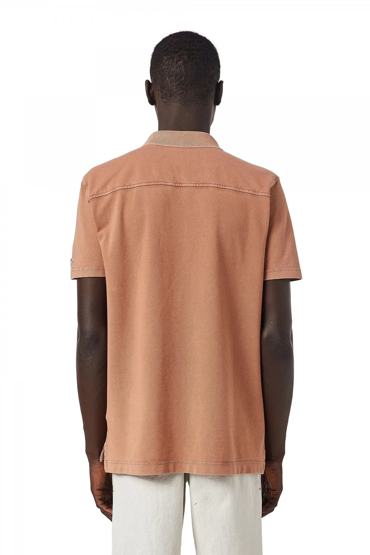 Brown Polo shirt with patch pocket