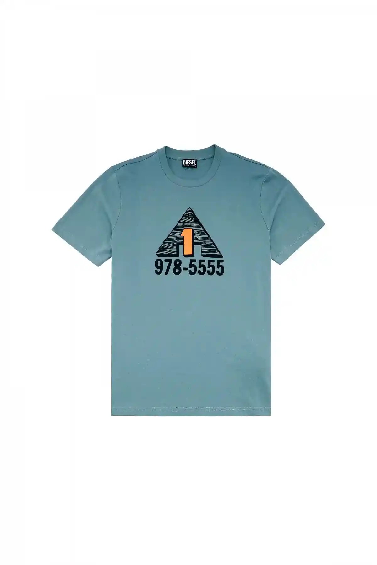 Blue T-shirt with chest print
