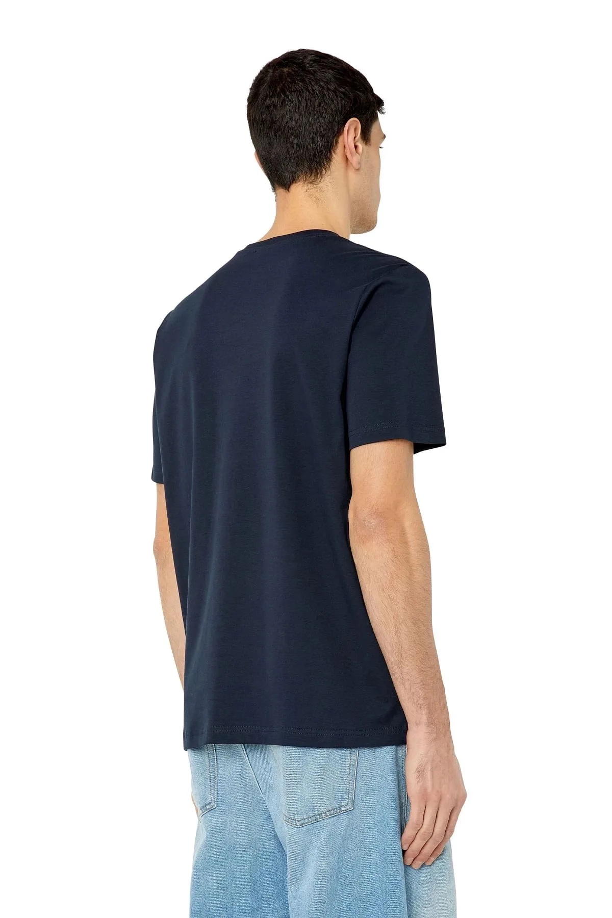 Blue T-shirt with oval D patch