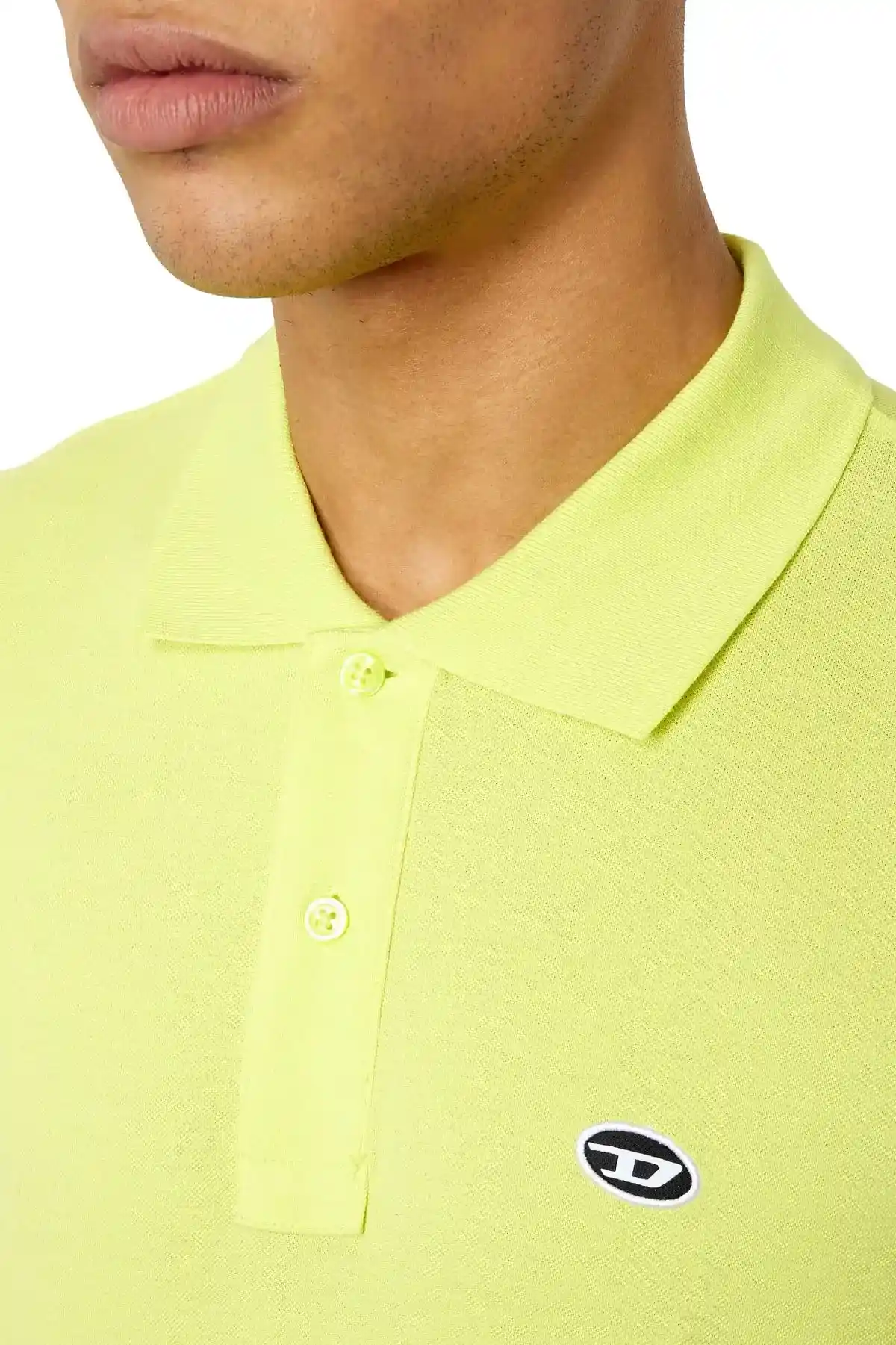 Yellow Polo shirt with oval D patch