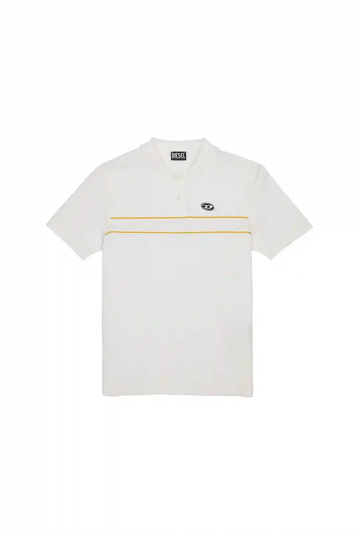 White Polo shirt with contrast piping