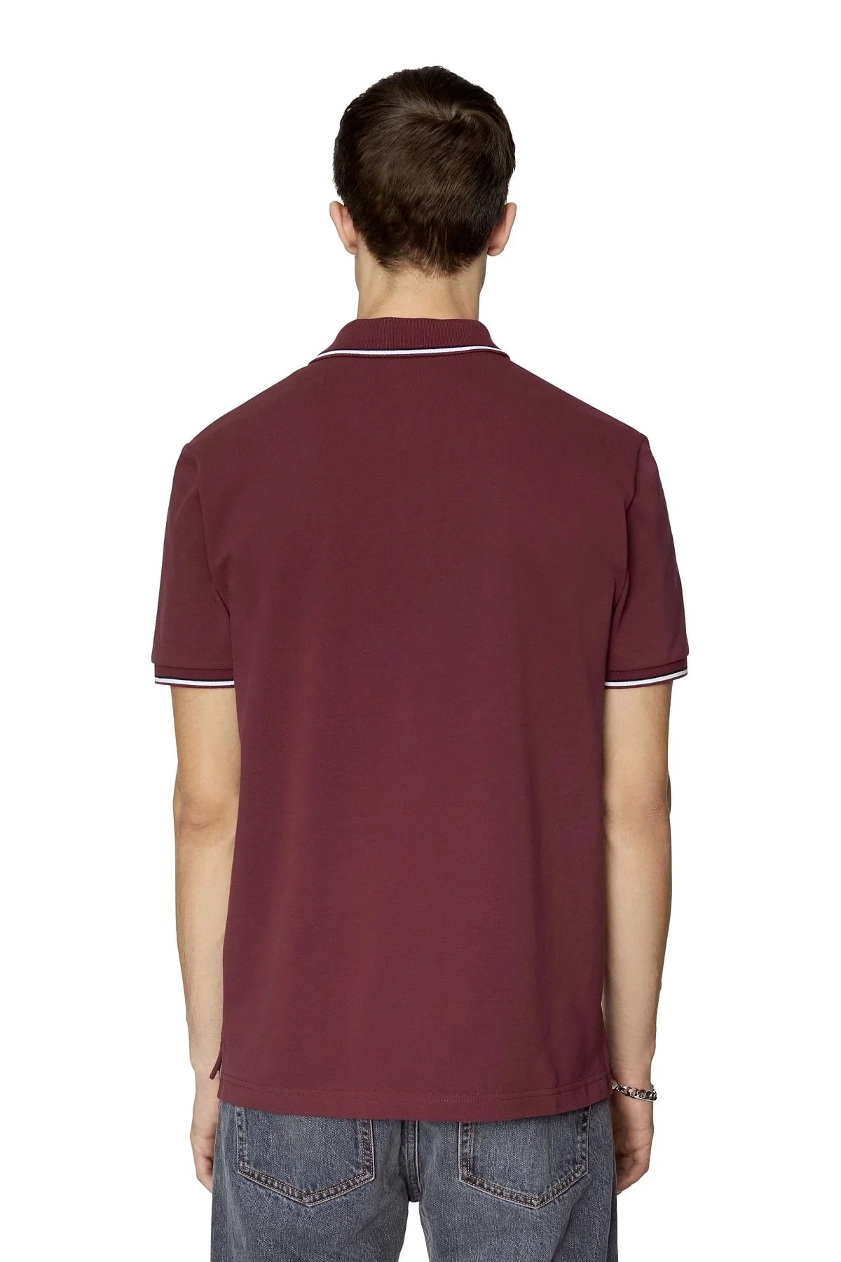 Violet Polo shirt with D logo
