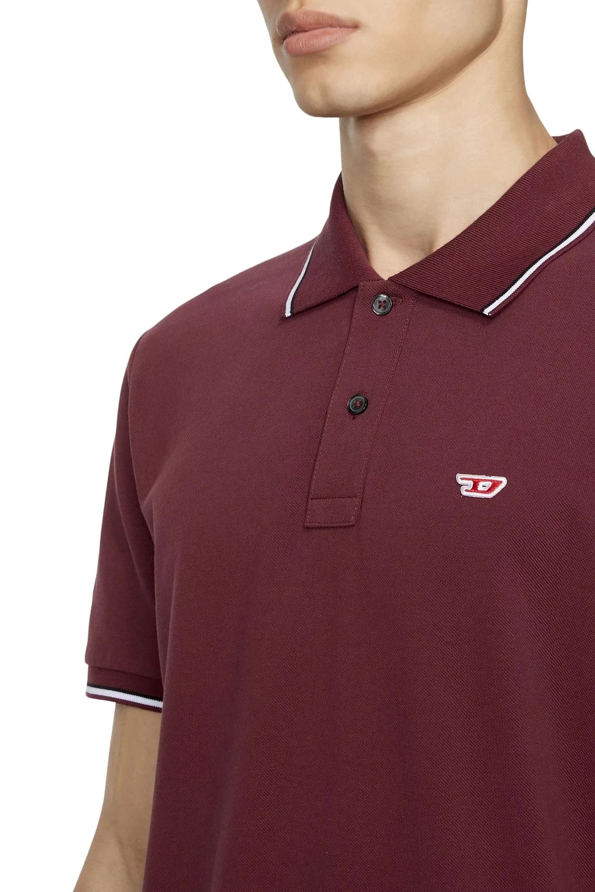 Violet Polo shirt with D logo