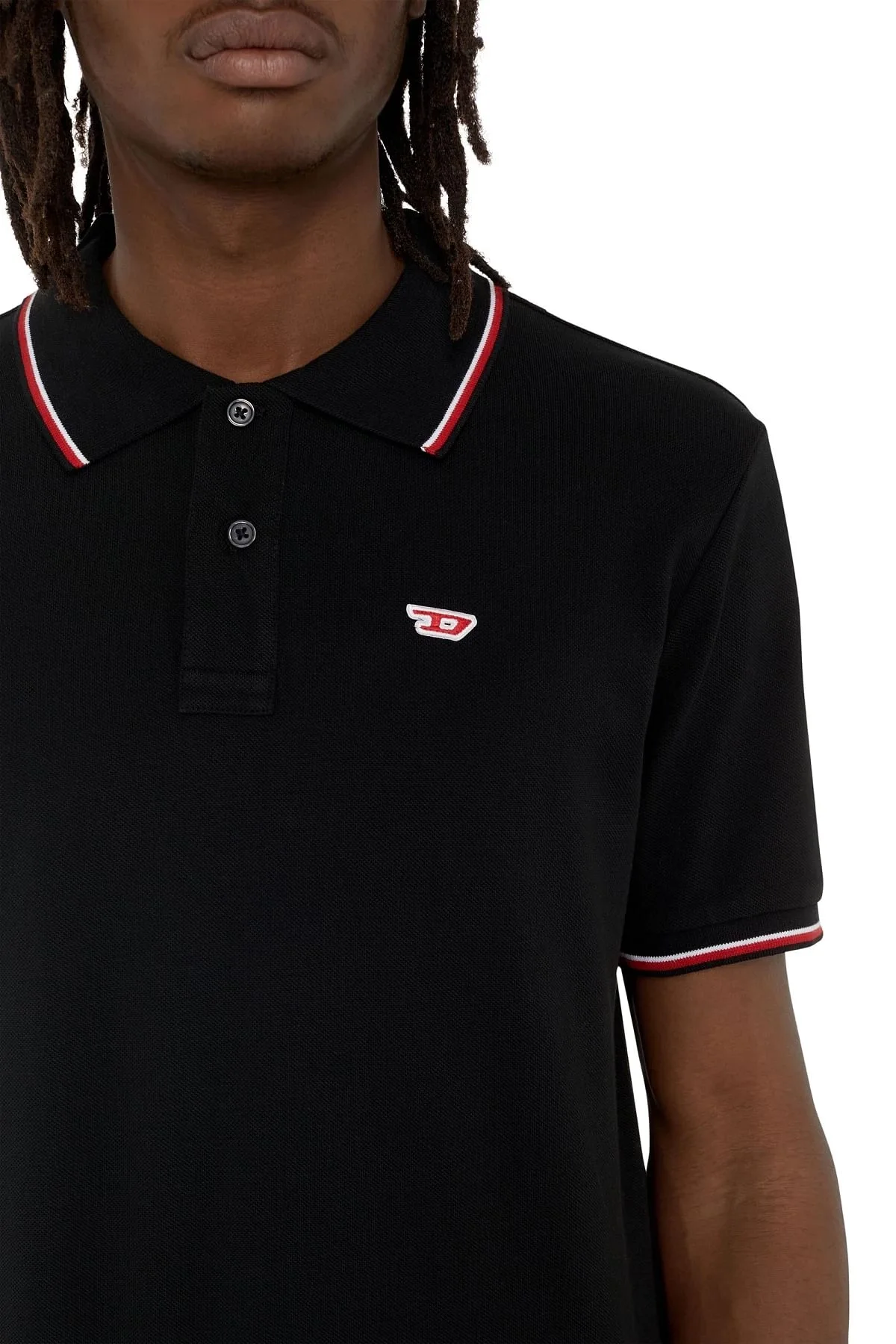 Black Polo shirt with D logo