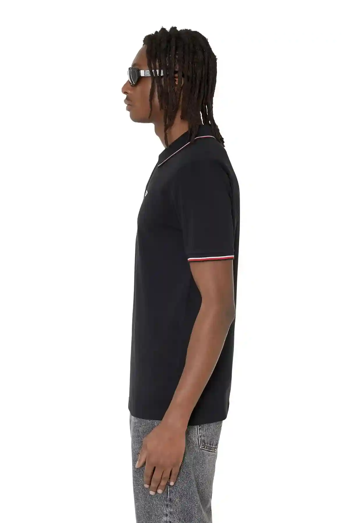 Black Polo shirt with D logo