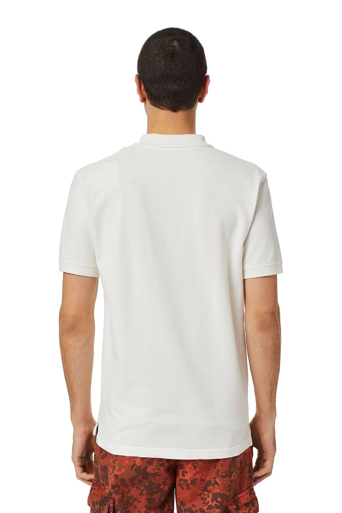 White Polo shirt with puff logo