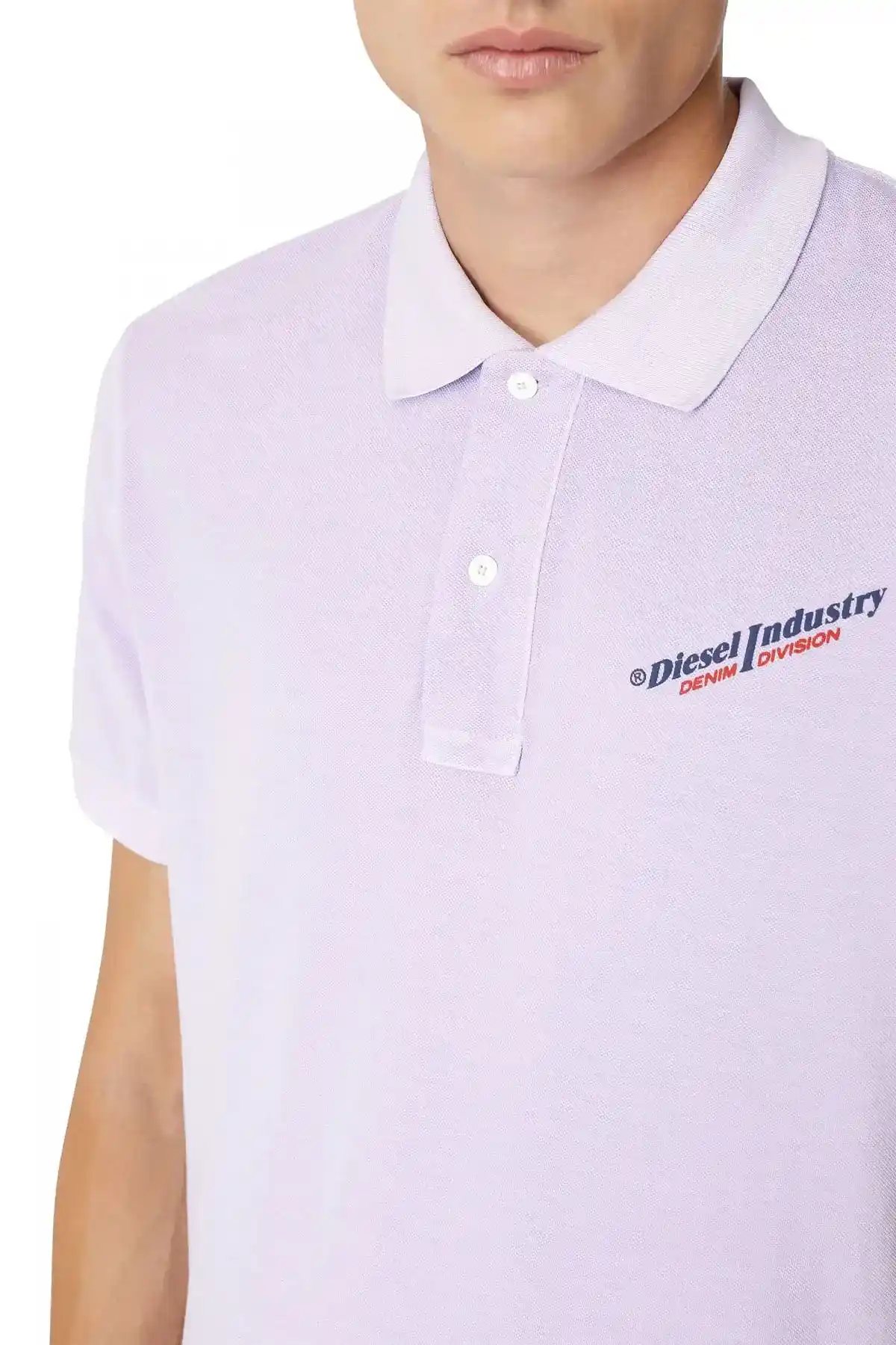 Violet Polo shirt with puff logo