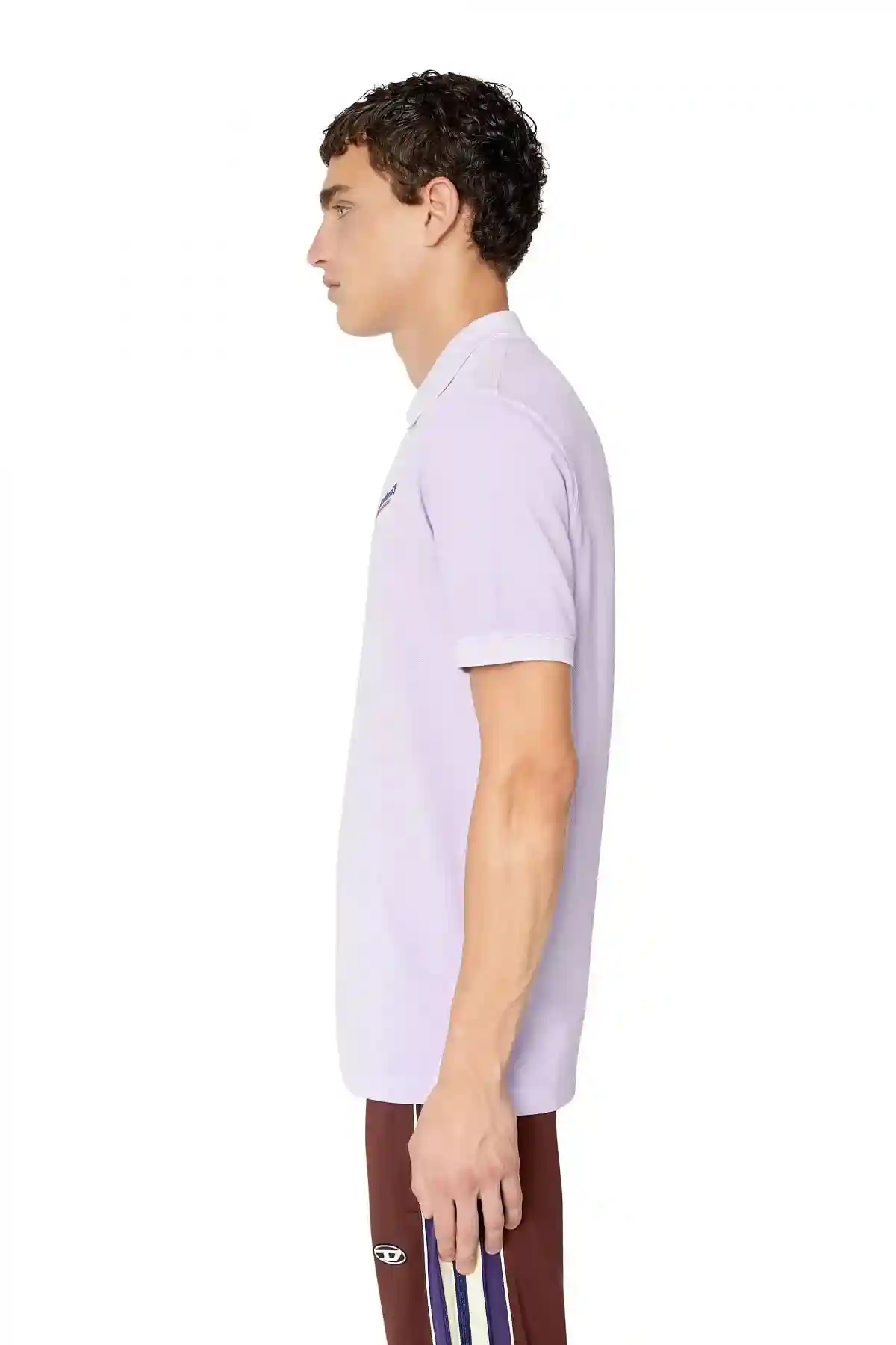 Violet Polo shirt with puff logo