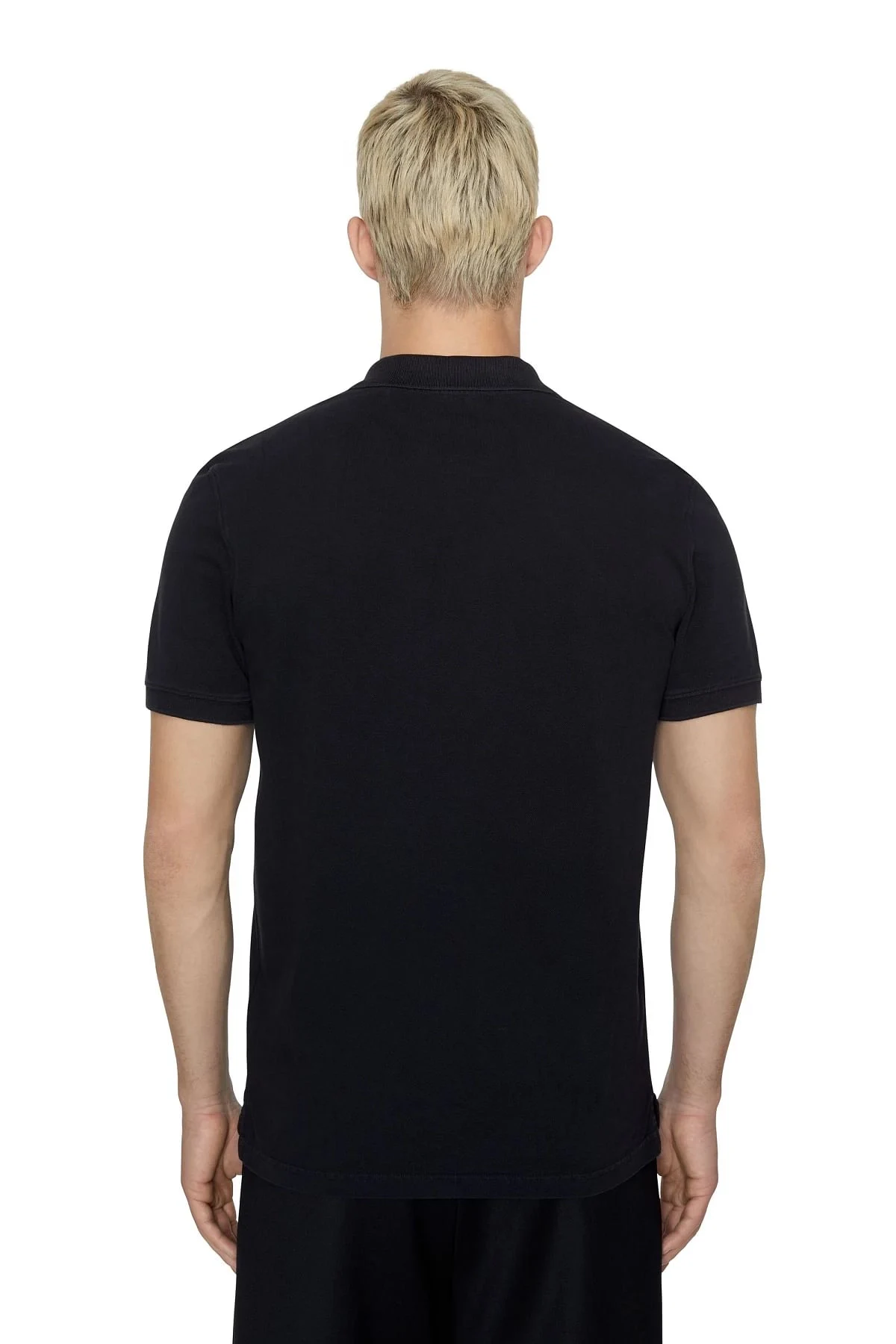 Grey Polo shirt with puff logo