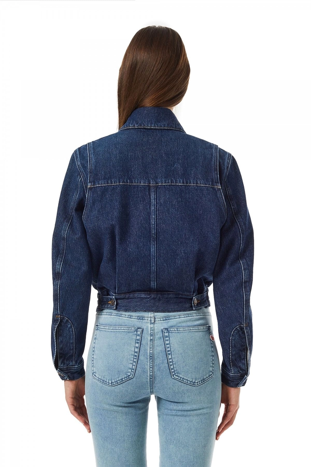 Blue Bomber jacket in denim