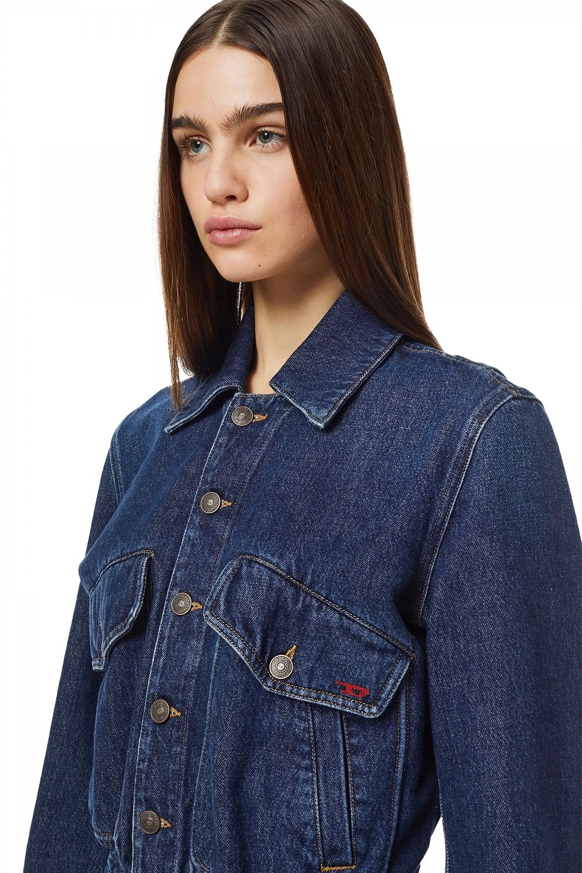 Blue Bomber jacket in denim