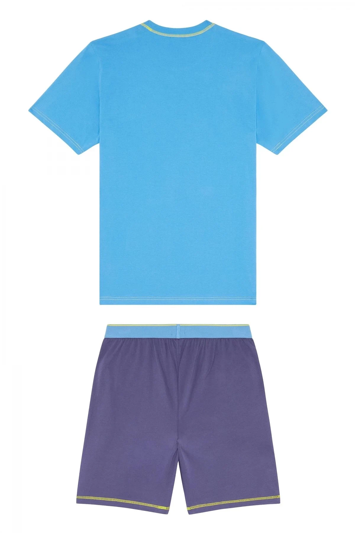 Blue Cotton pyjama set with D logo