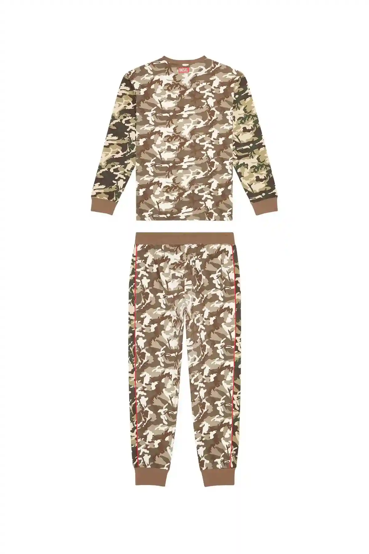 Brown Pyjama set with camo print