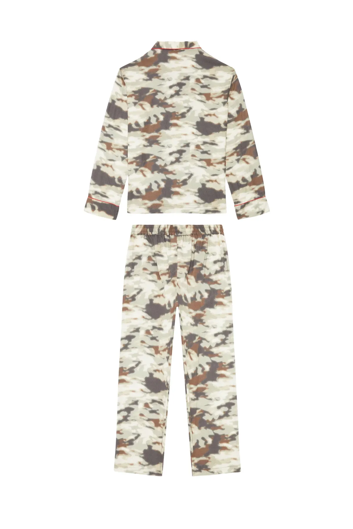 Green Long pyjamas with camo print