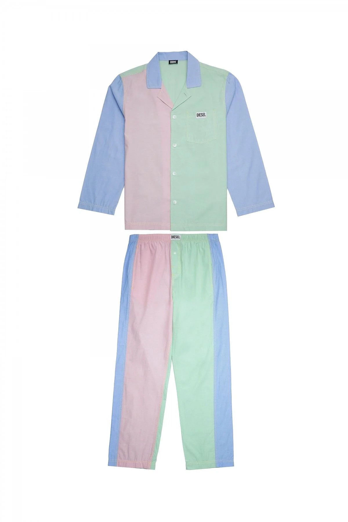 Multicolor Colour-block pyjama set