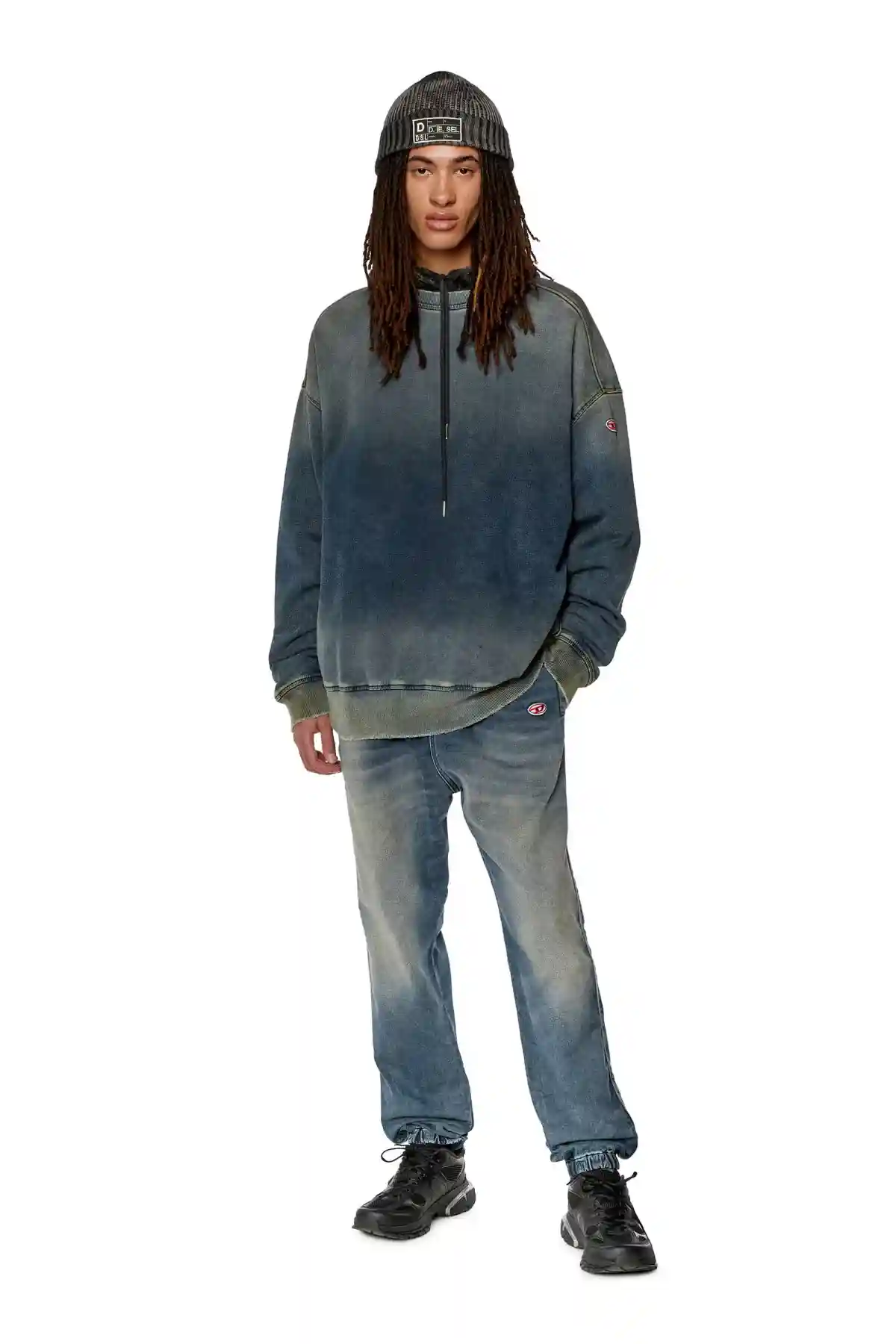 Blue Tapered fit D-Lab Track Denim