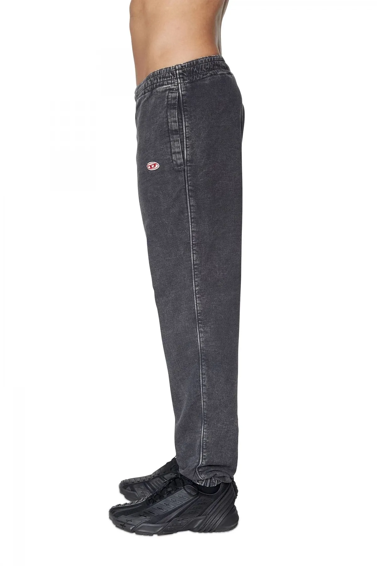 Black Tapered fit D-Lab Track Denim