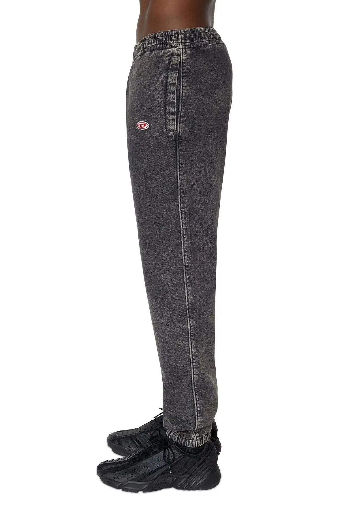 Black Tapered fit D-Lab Track Denim