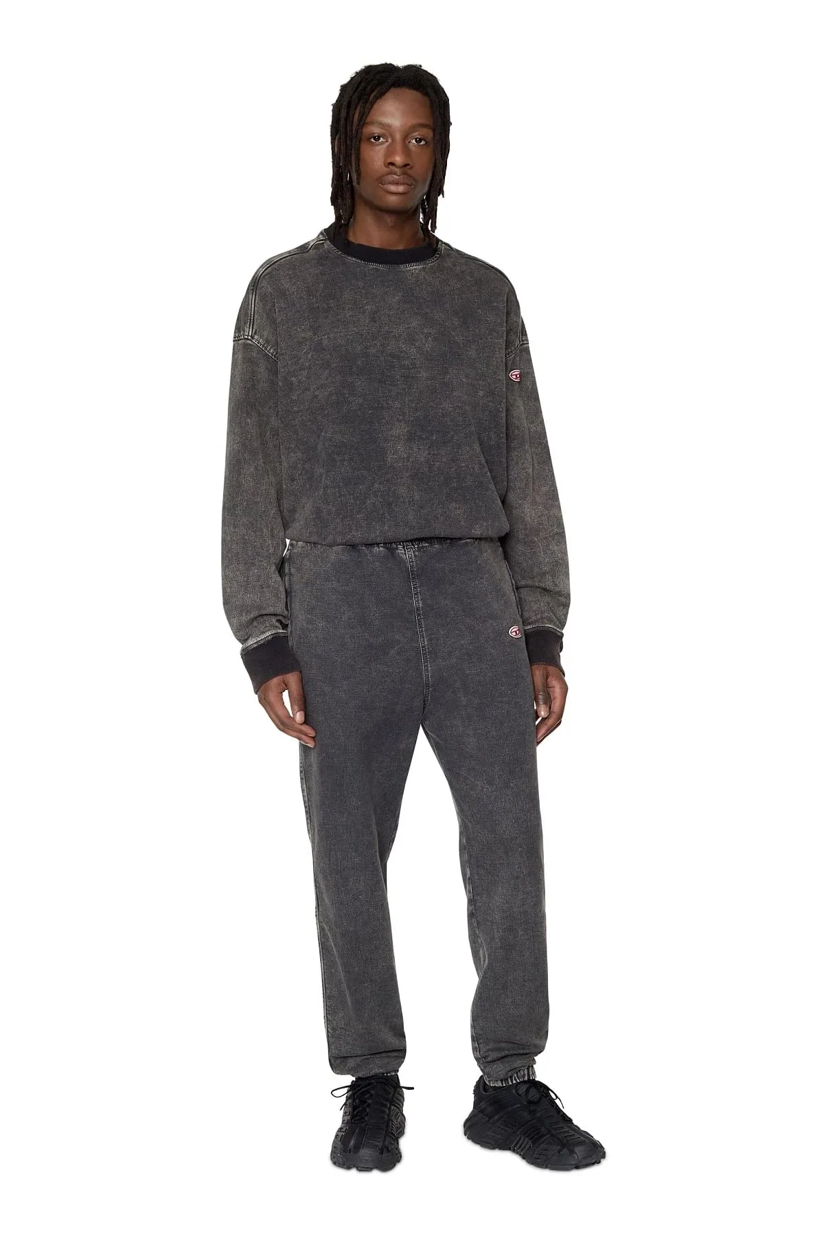 Black Tapered fit D-Lab Track Denim