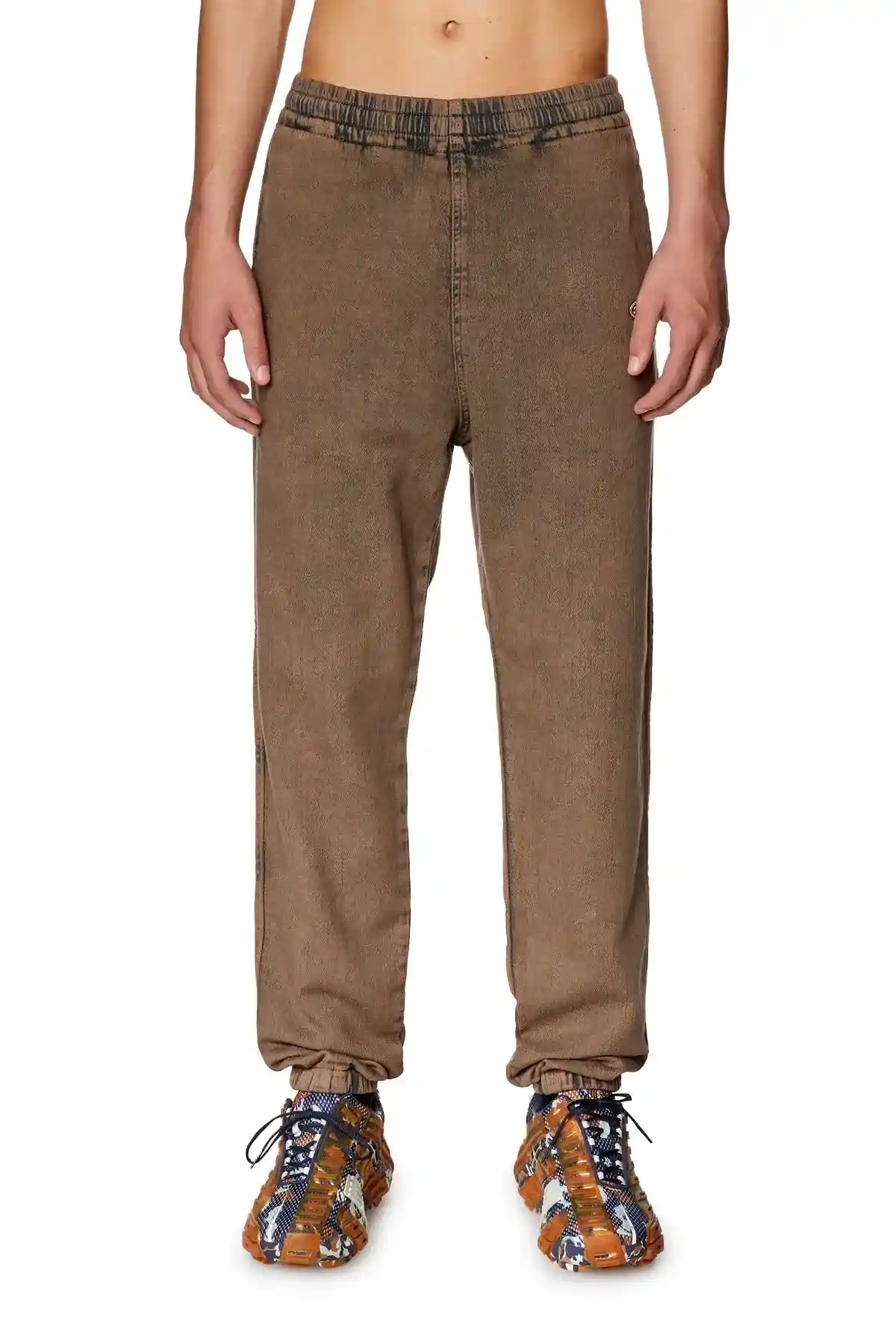 Brown Tapered fit D-Lab Track Denim