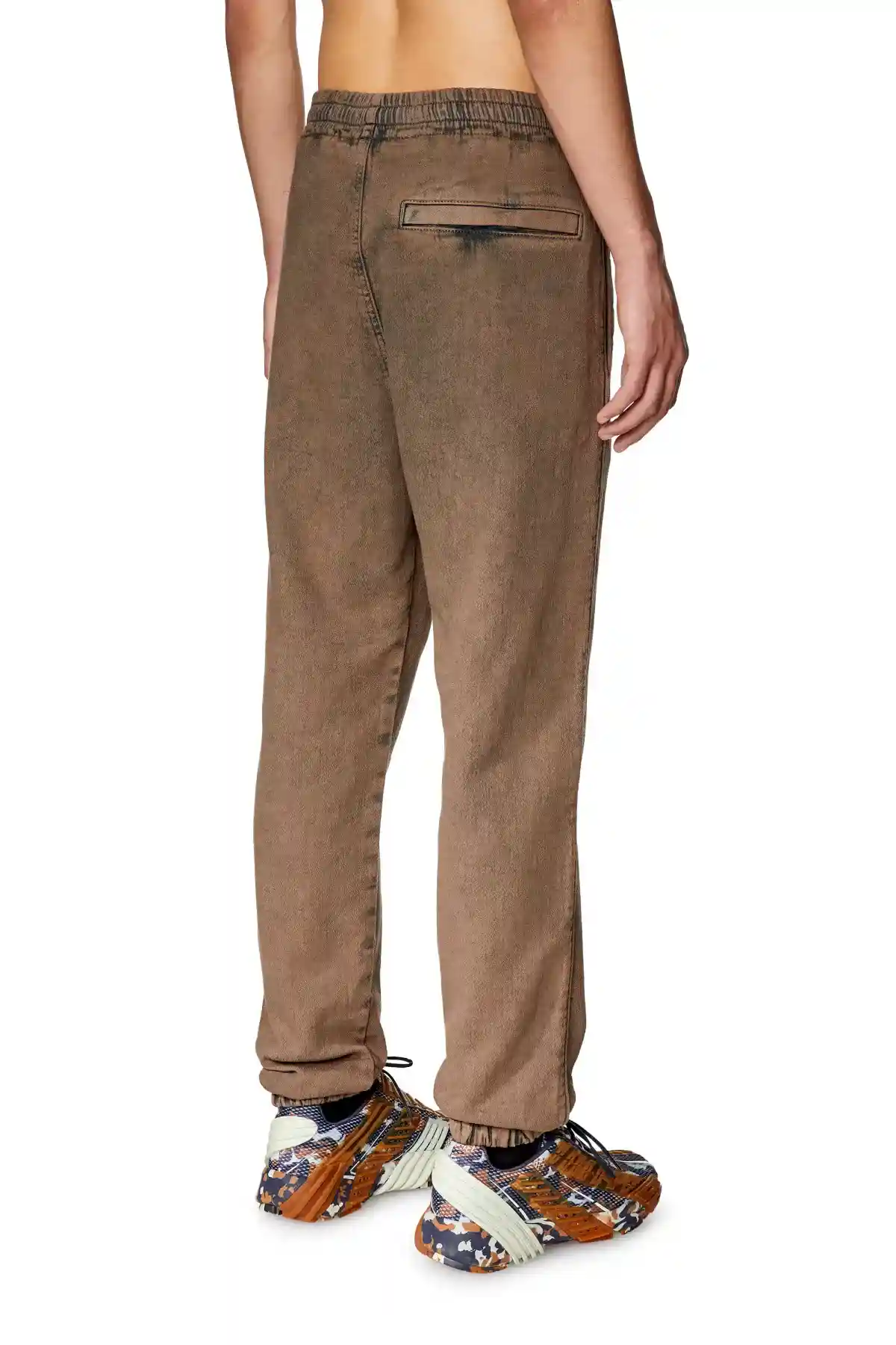 Brown Tapered fit D-Lab Track Denim