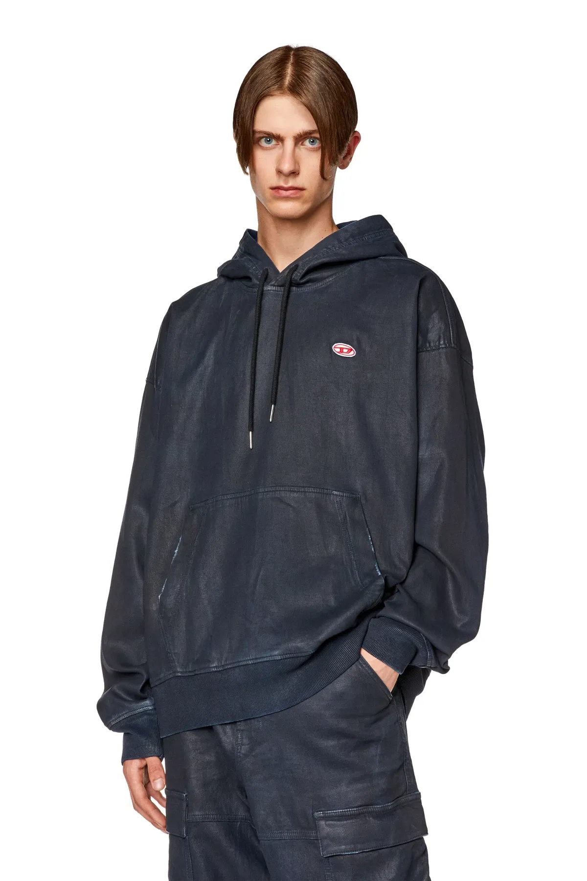 Blue Monogram hoodie in Track Denim