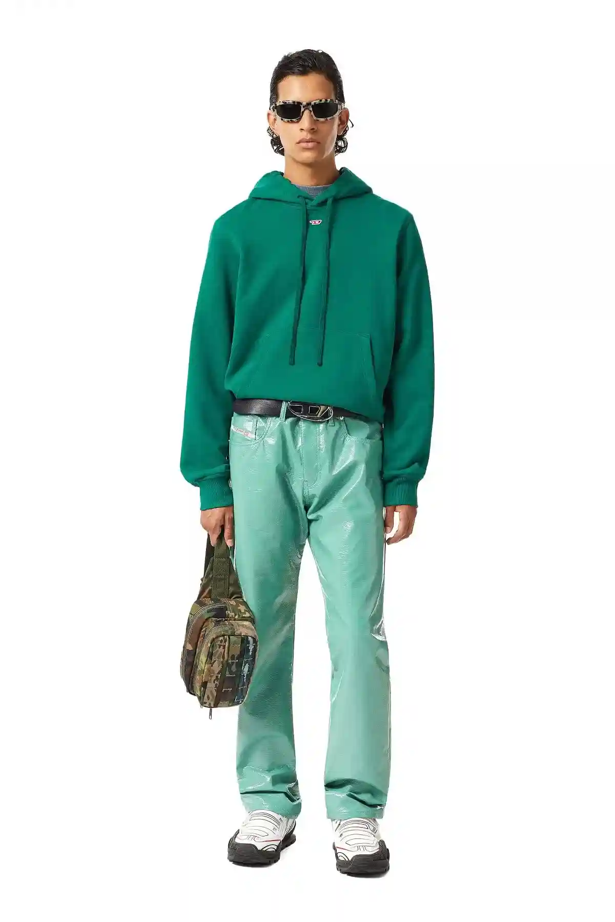 Green Hoodie with D logo
