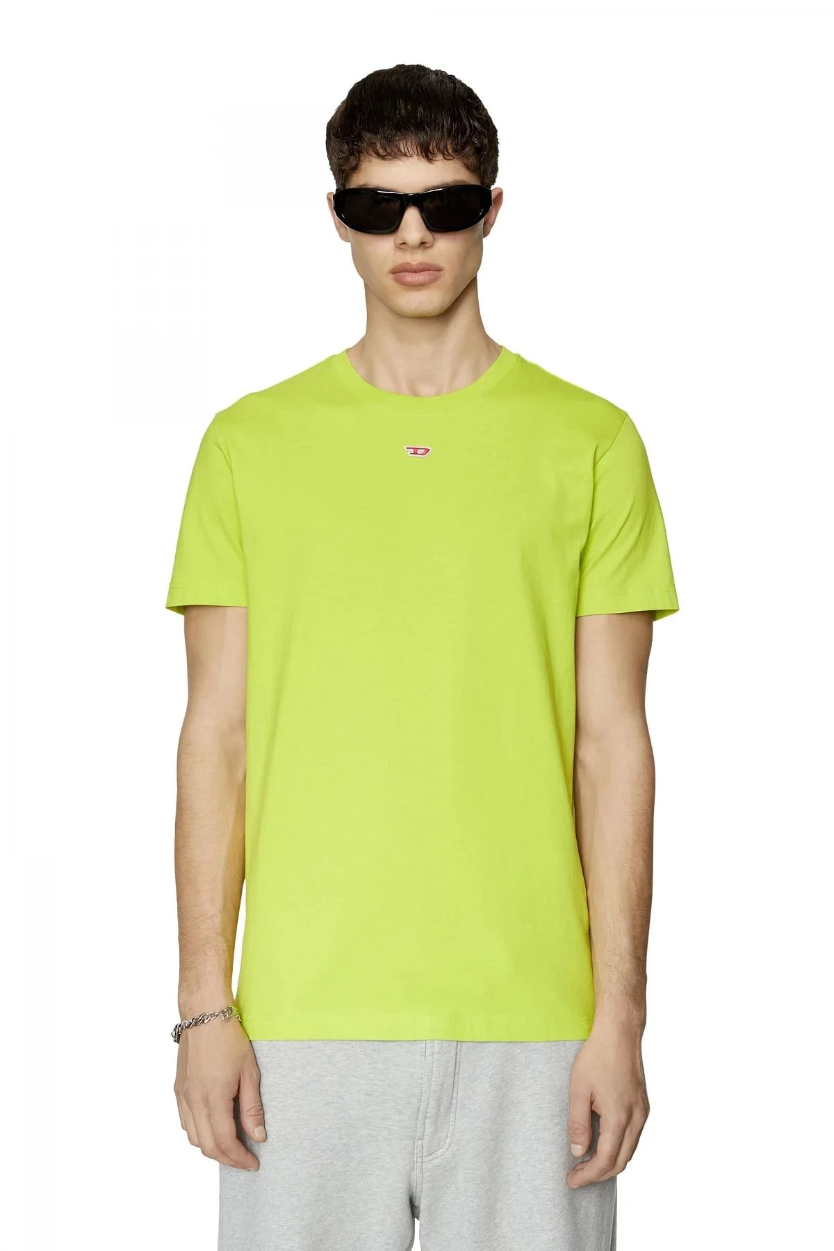 Green T-shirt with D logo
