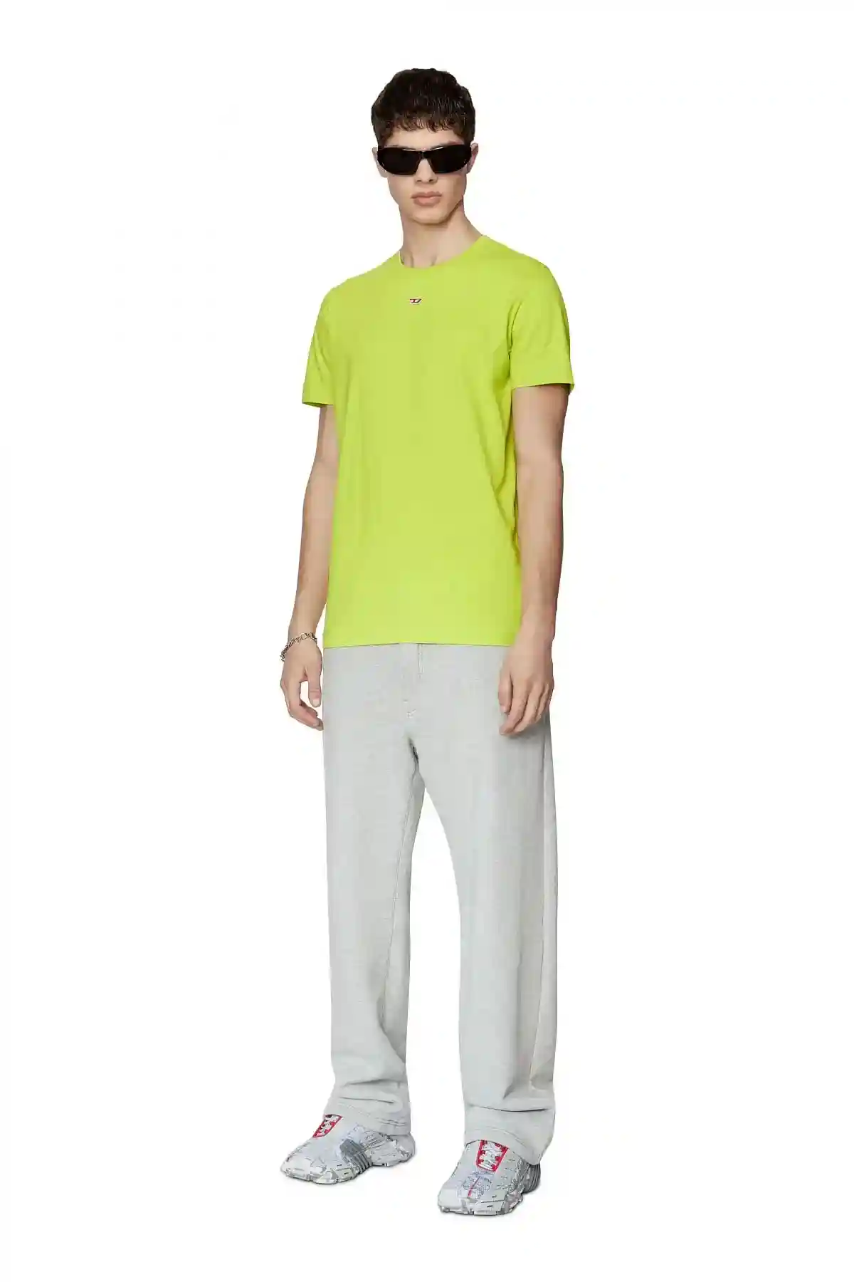 Green T-shirt with D logo