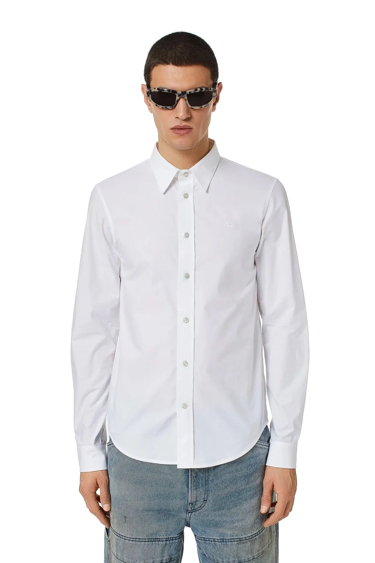 White Shirt in technical cotton