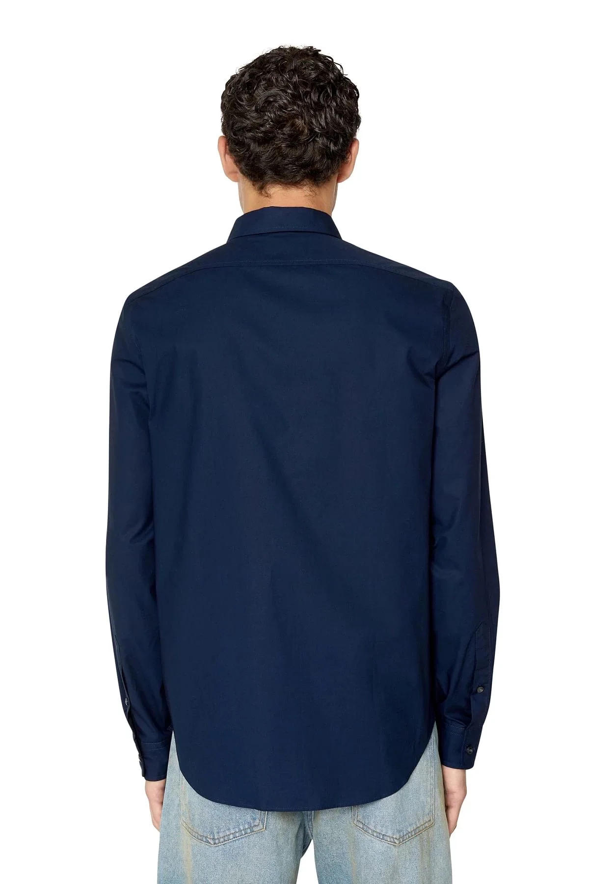 Blue Shirt in technical cotton