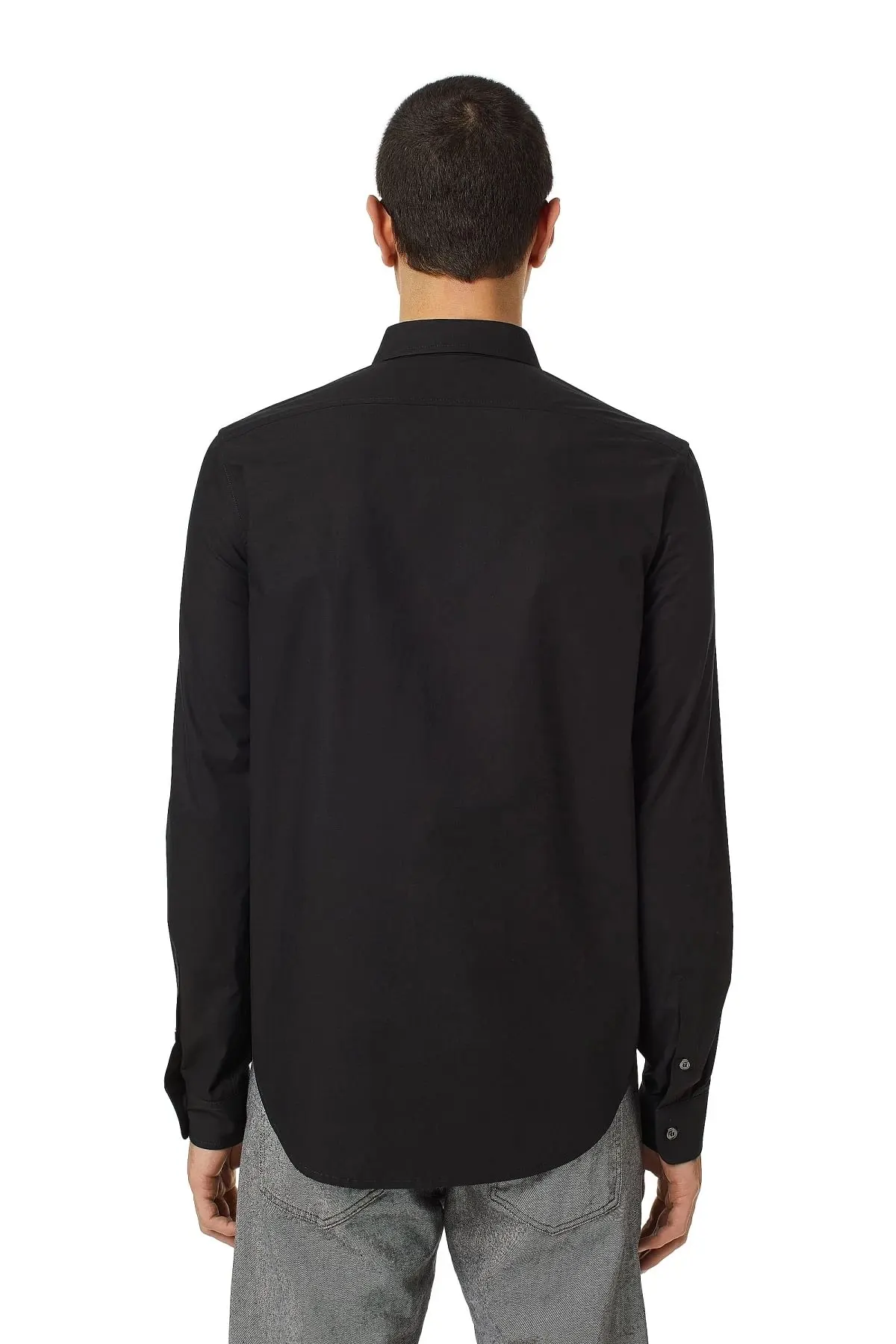 Black Shirt in technical cotton