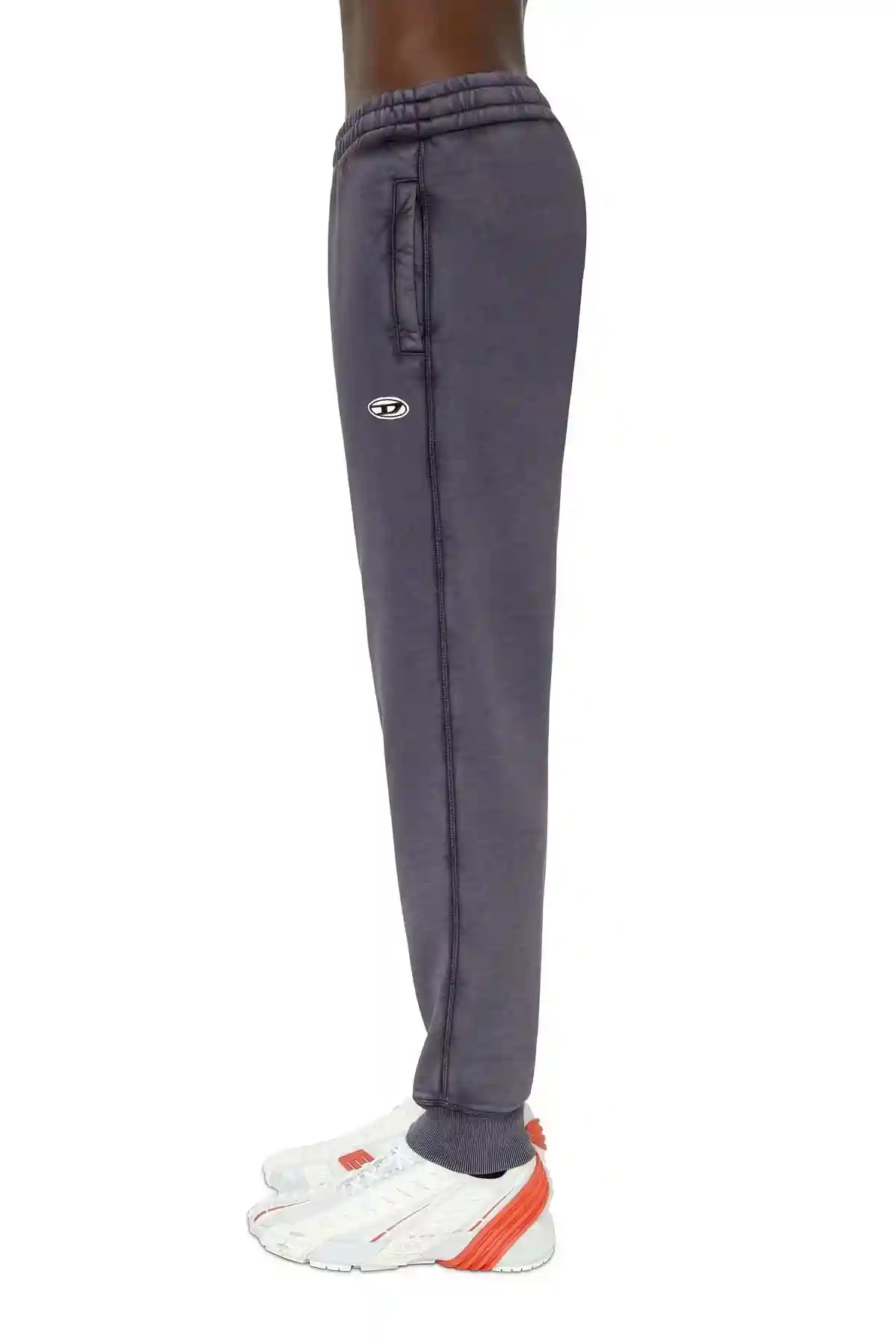 Blue Treated sweatpants