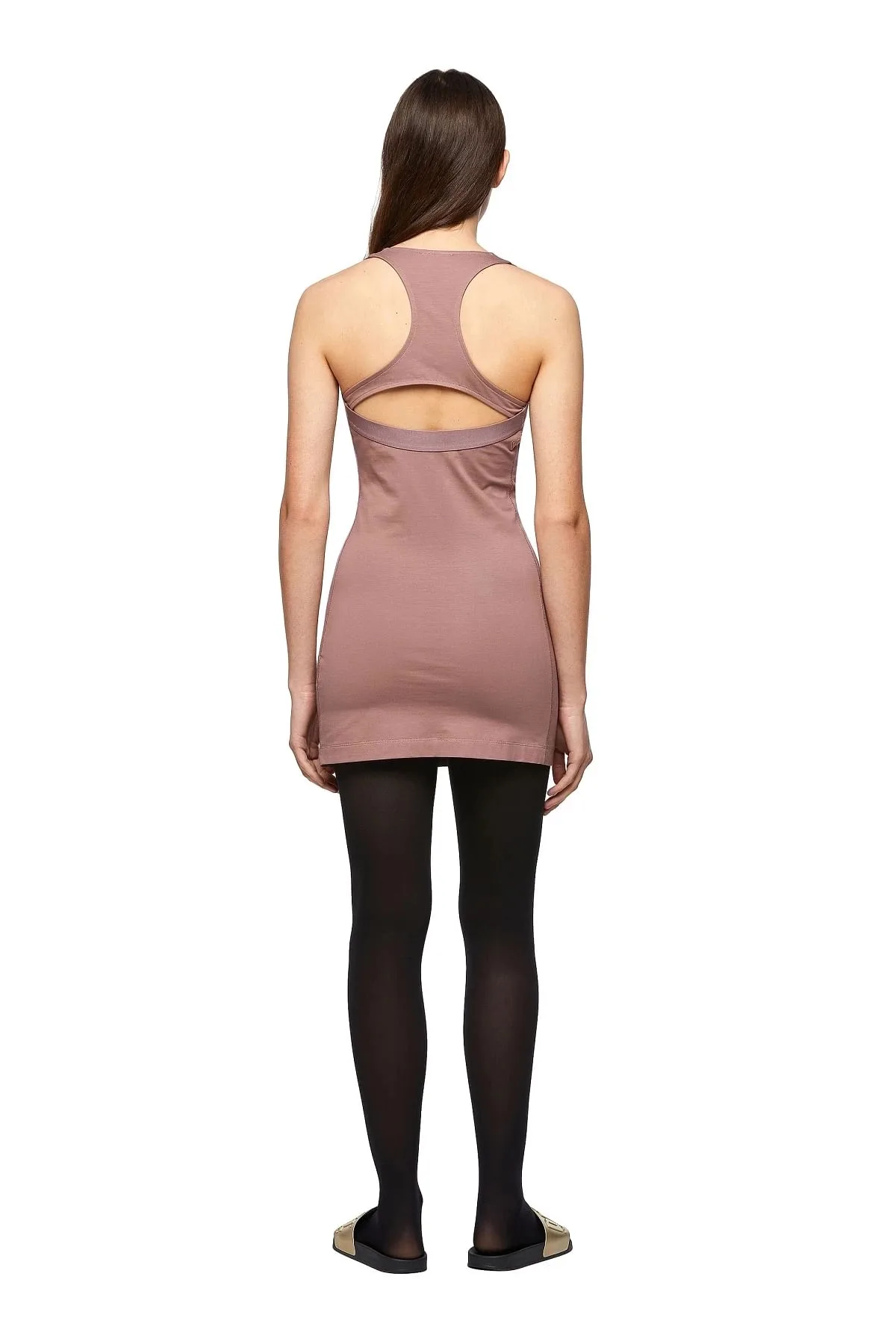 Pink Dress in stretch jersey