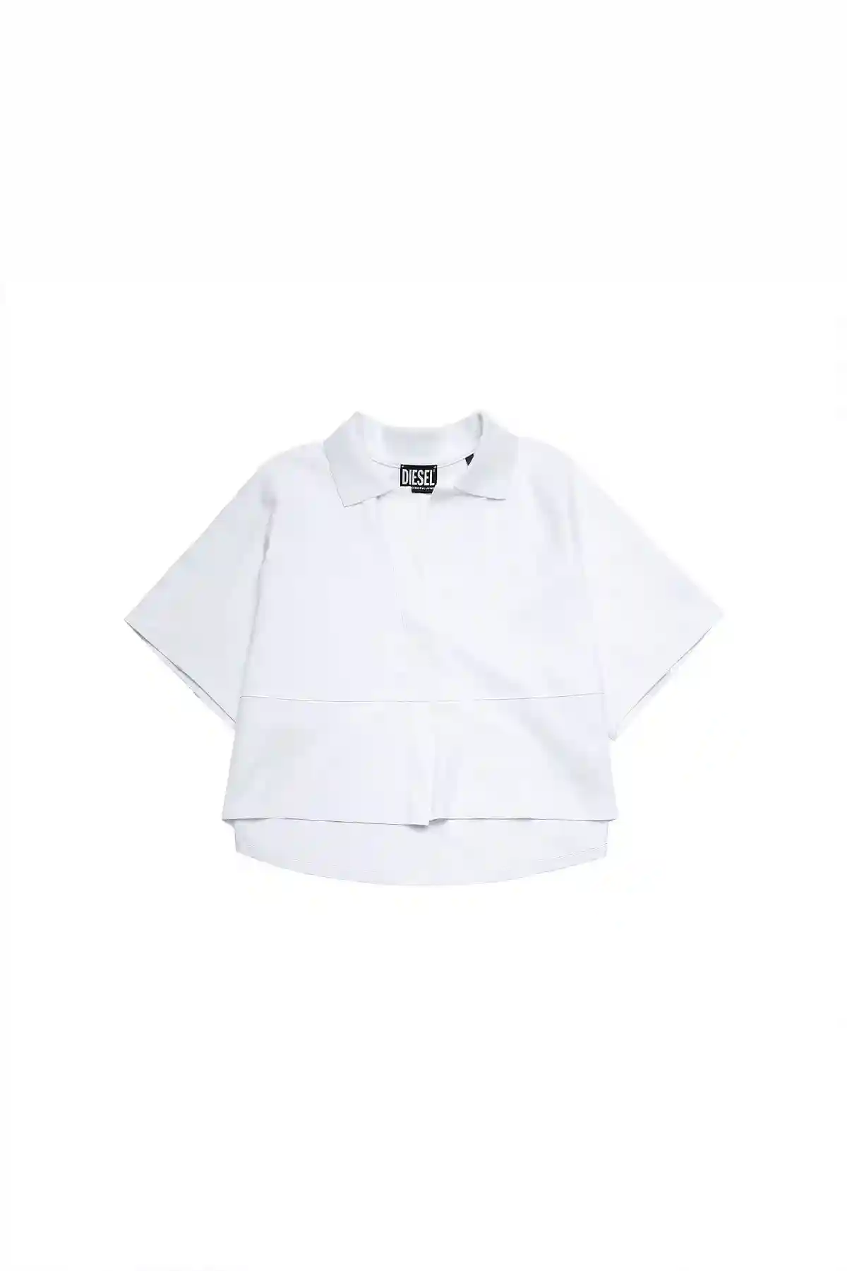 White Green Label top with pleat