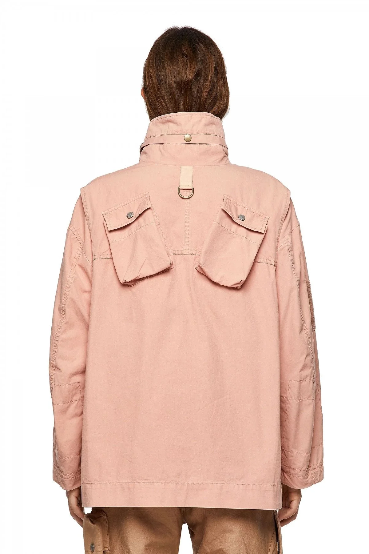 Pink Garment-dyed field jacket