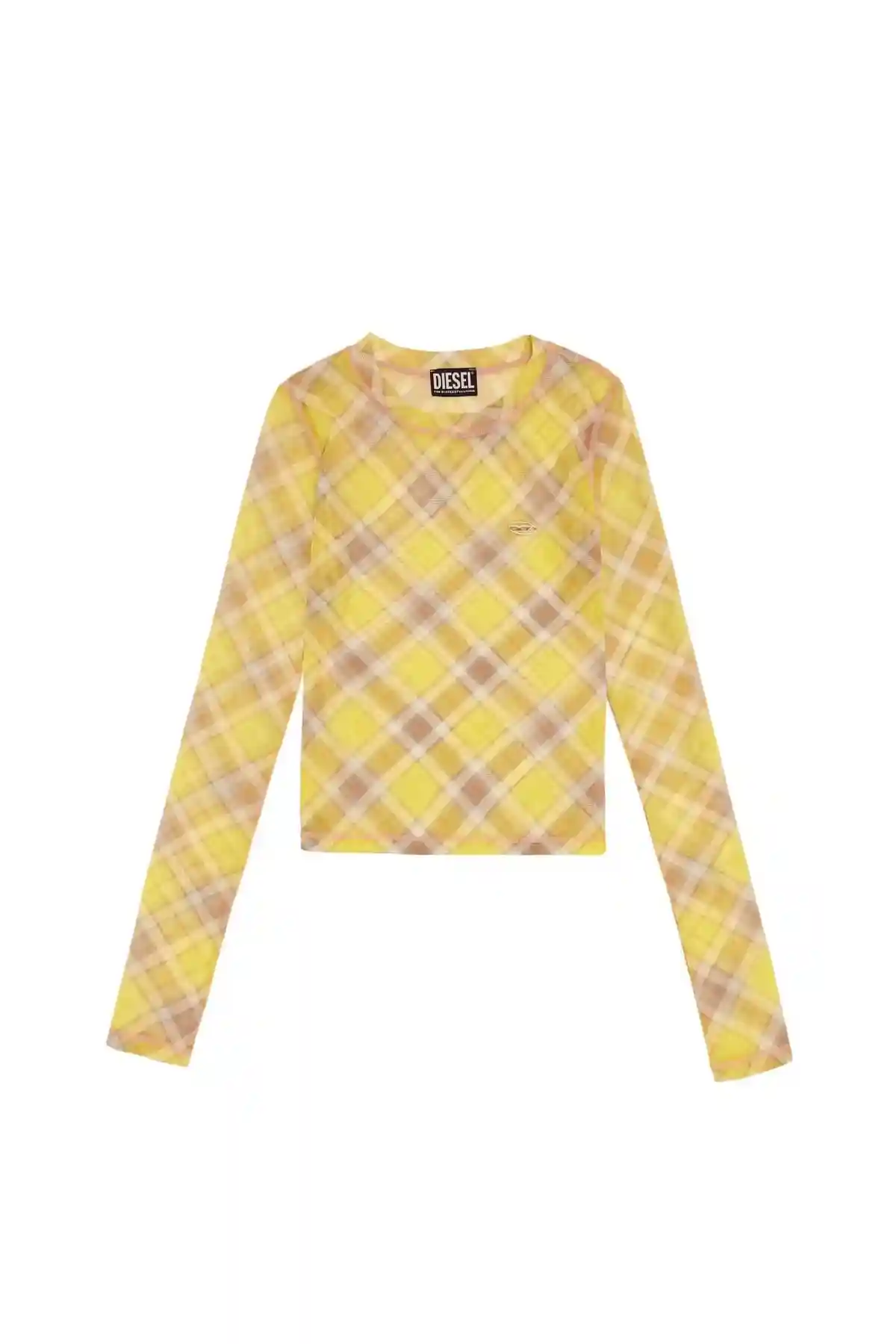 Green Long-sleeve T-shirt in mesh