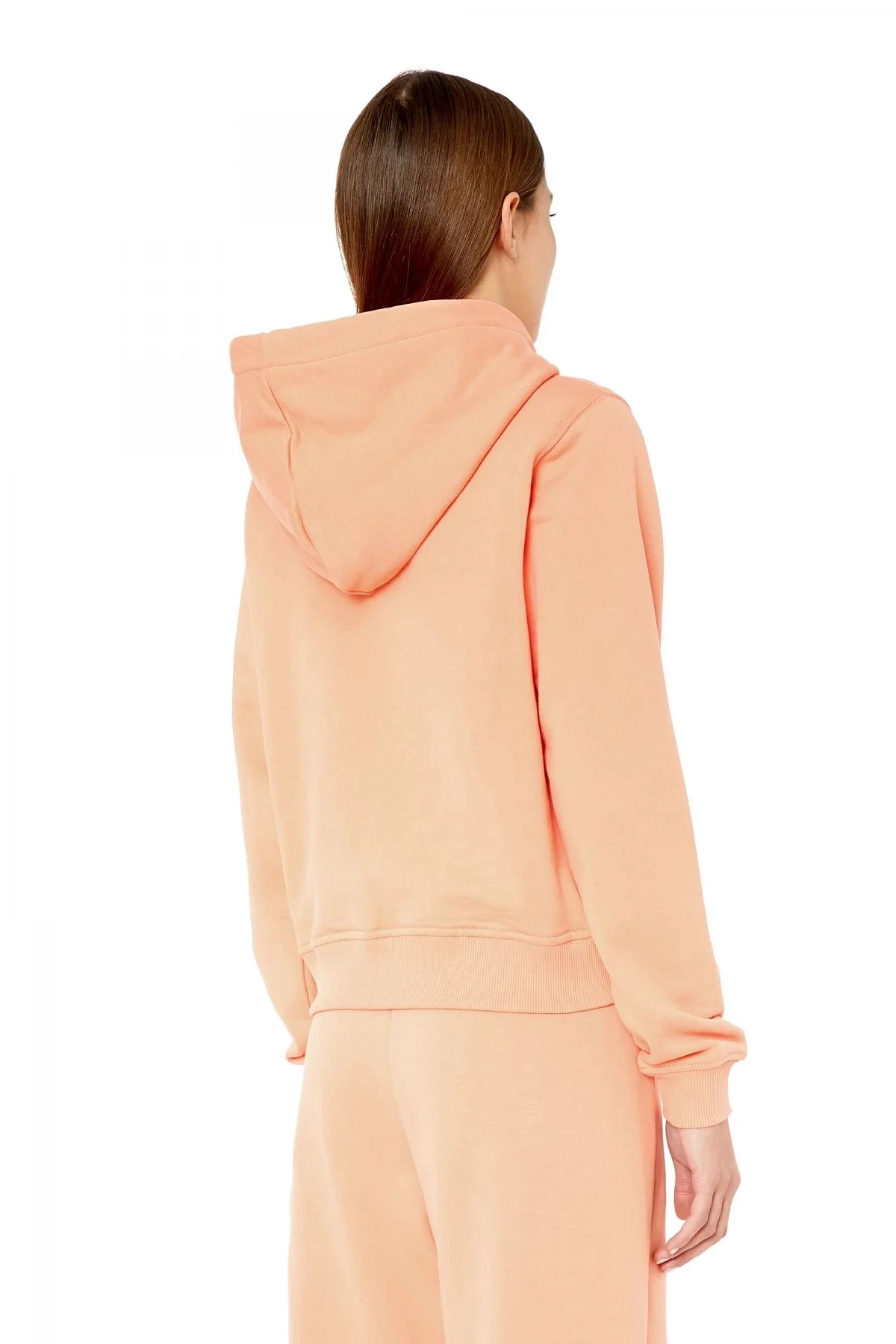 Pink Hoodie with oval D patch